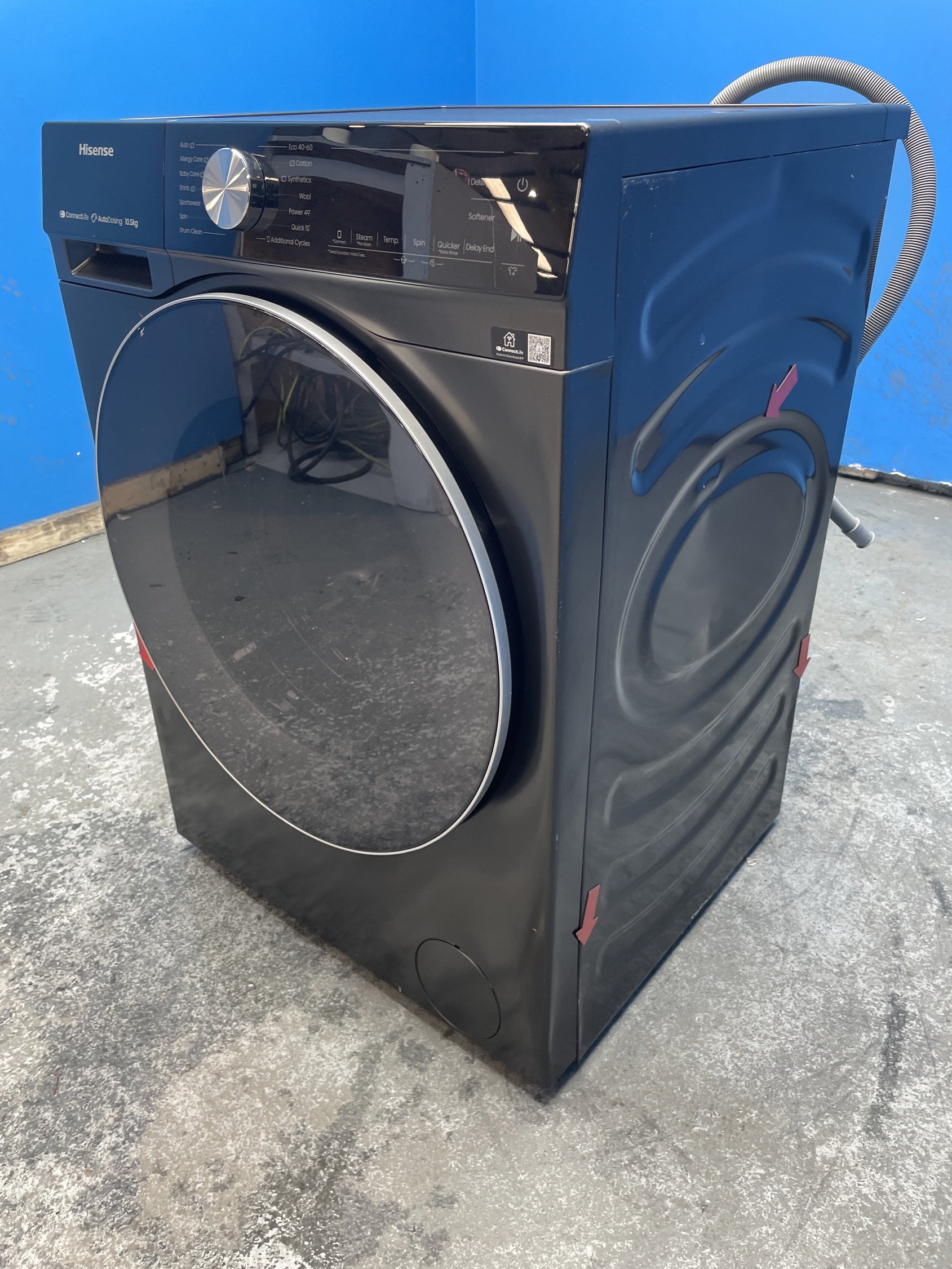 #GRC-150-556 - Hisense WF5S1045BB 10.5kg 1400 Spin Washing Machine