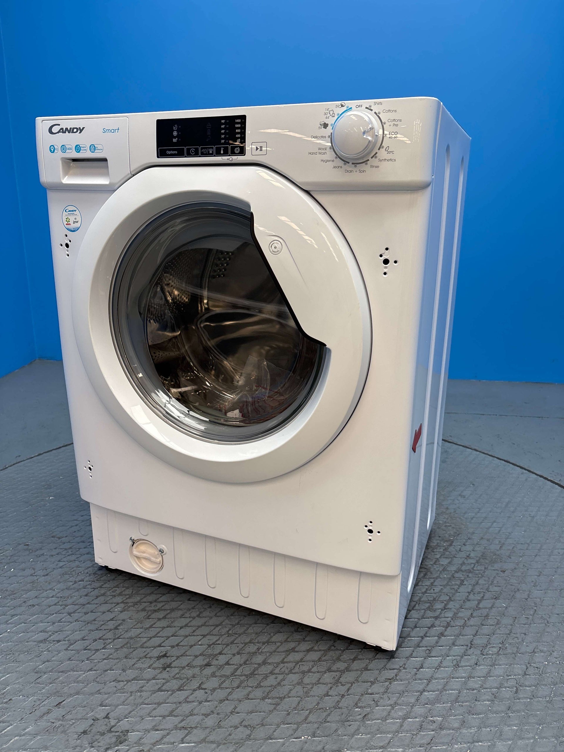 Candy CBW49D1W4 Integrated 9kg 1400 Spin Washing Machine