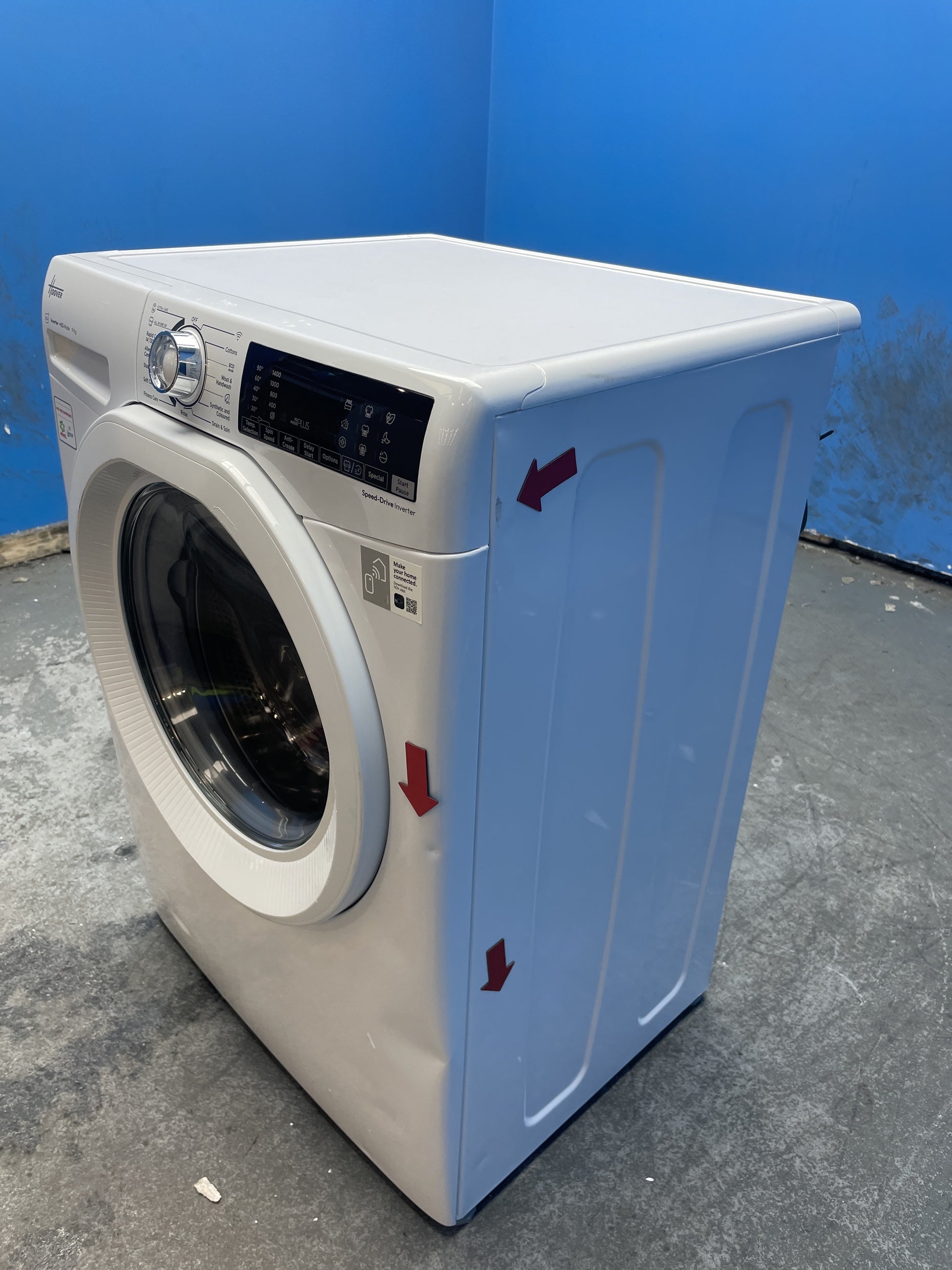 #GRC-159-024 - Hoover H3WPS496TAM6 9kg 1400 Spin Washing Machine