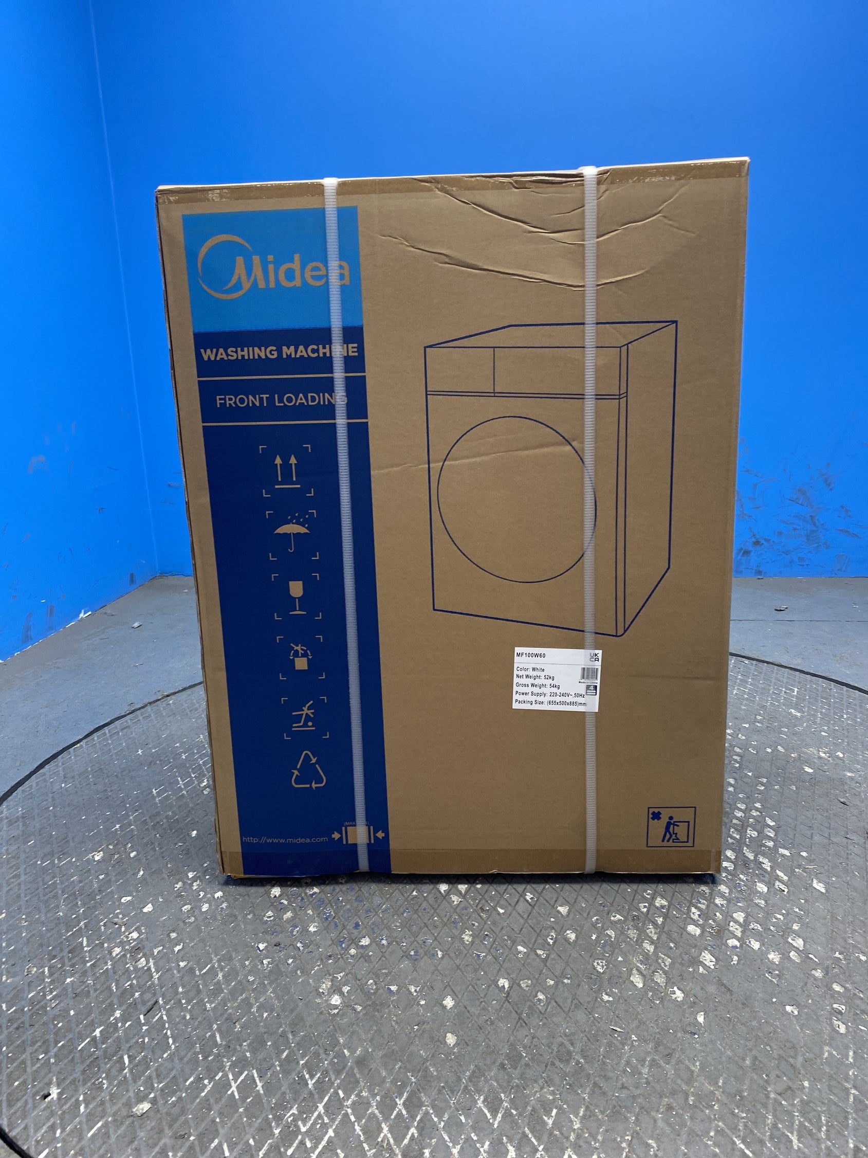 #GRC-158-907 - Midea MF100W60 6kg 1000 Spin Washing Machine with Lunar Dial