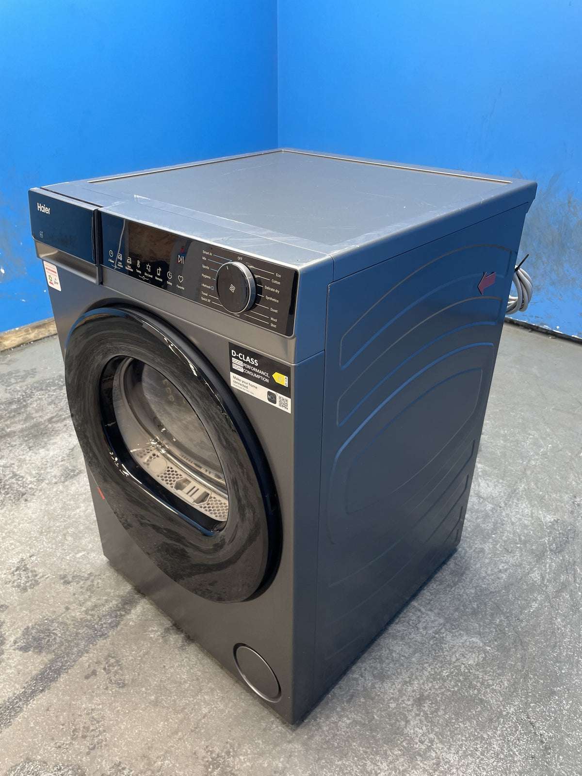 #GRC-163-364 - Haier X Series 5 10kg Heat Pump Tumble Dryer – Grey, D Energy Rating