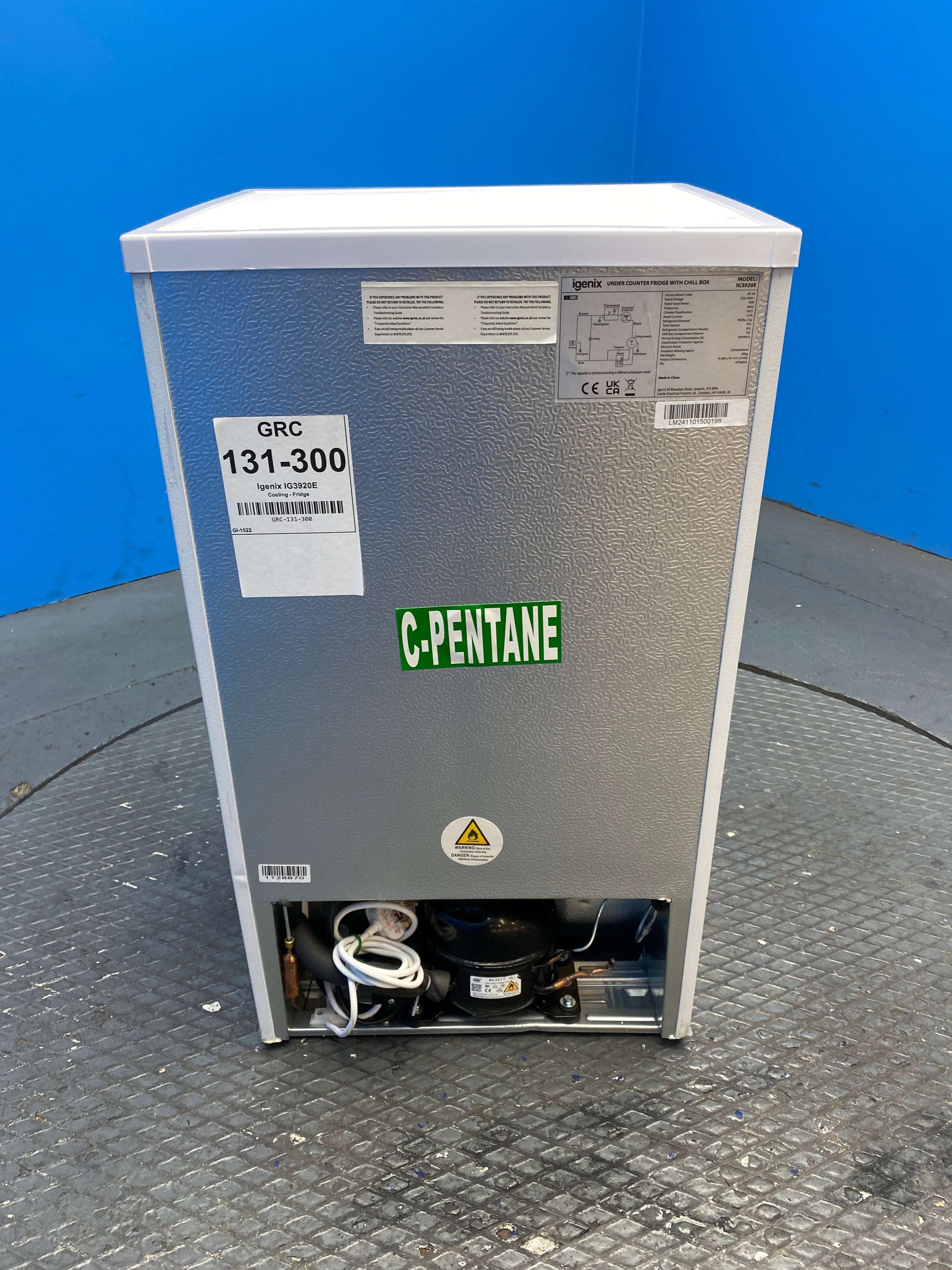 Igenix IG3920E 91 Litre Undercounter Fridge