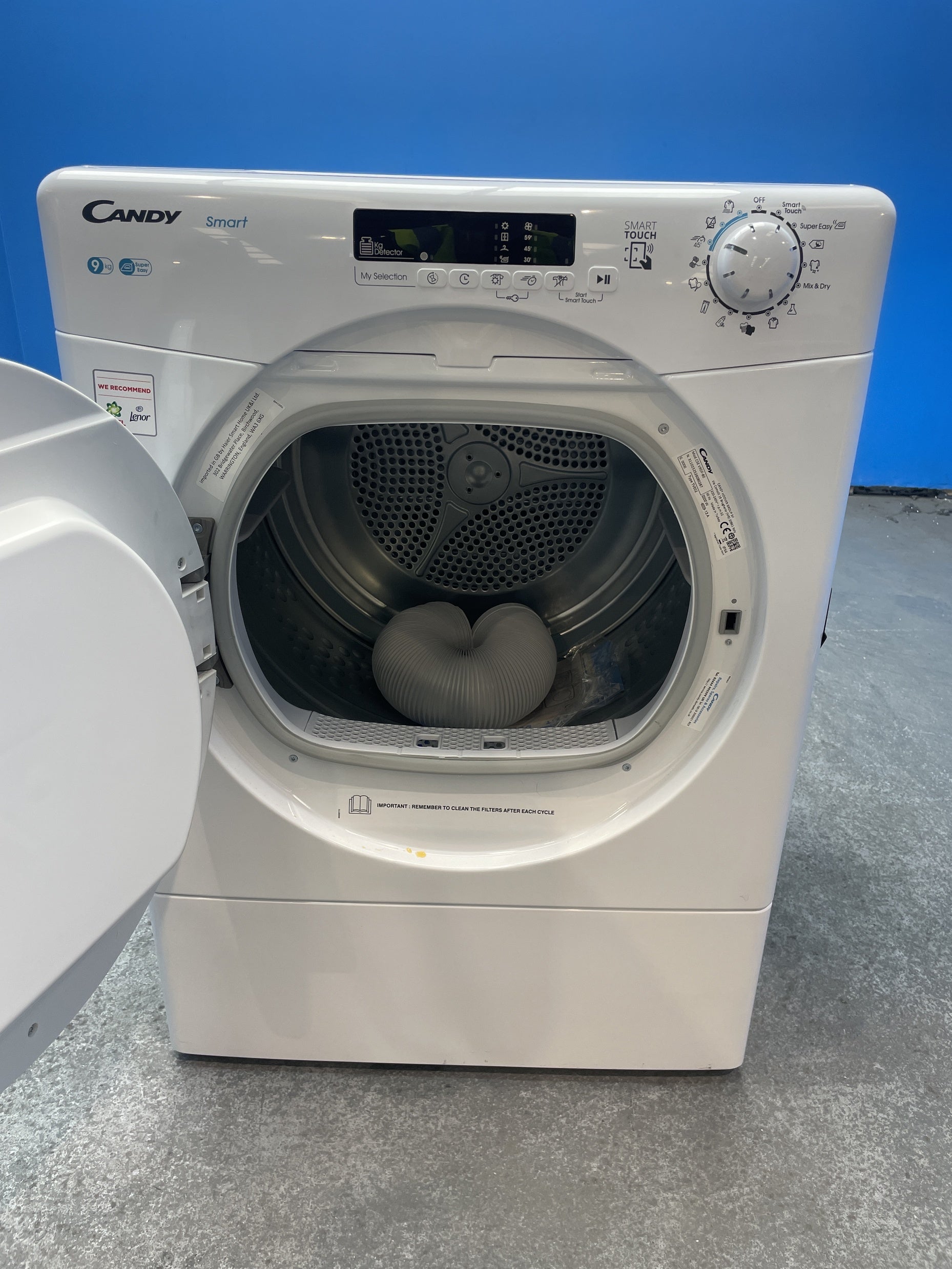 #GRC-158-365 - Candy CSE V9DF-80 9kg Vented Smart Tumble Dryer
