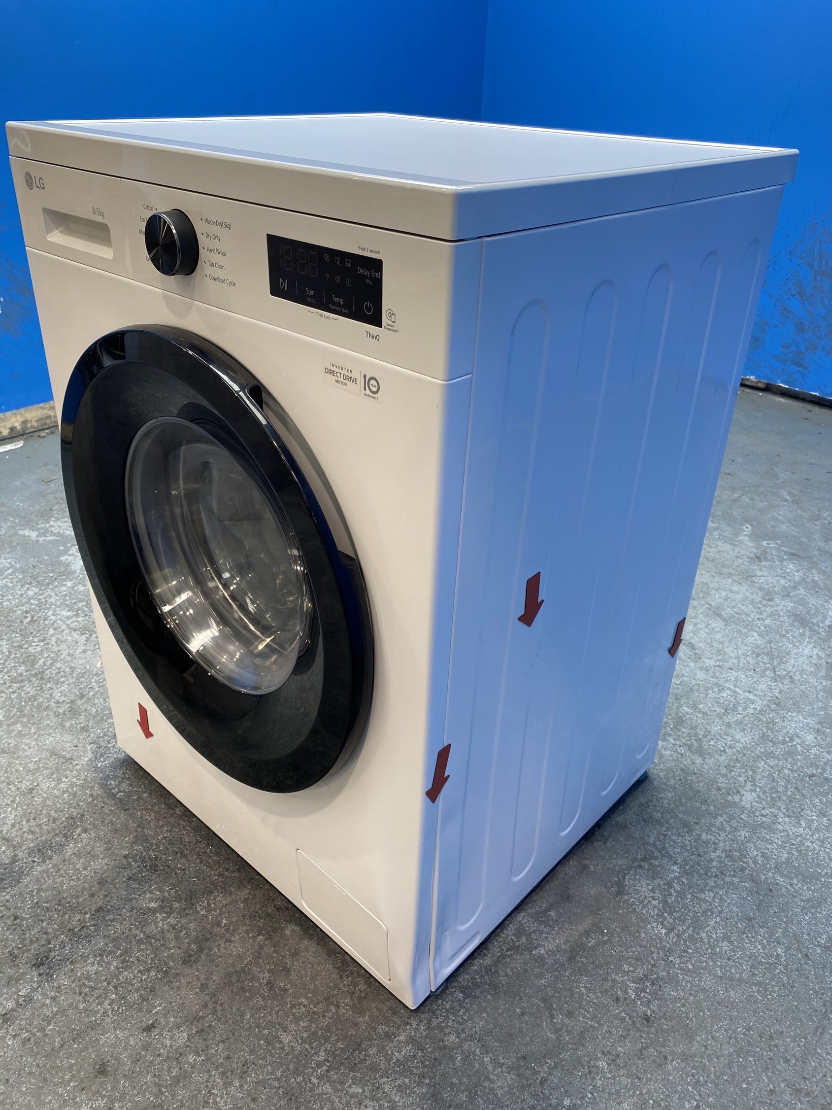 #GRC-150-660 - LG W4X1085NWK Series X10 8/5kg 1400rpm Direct Drive Washer Dryer