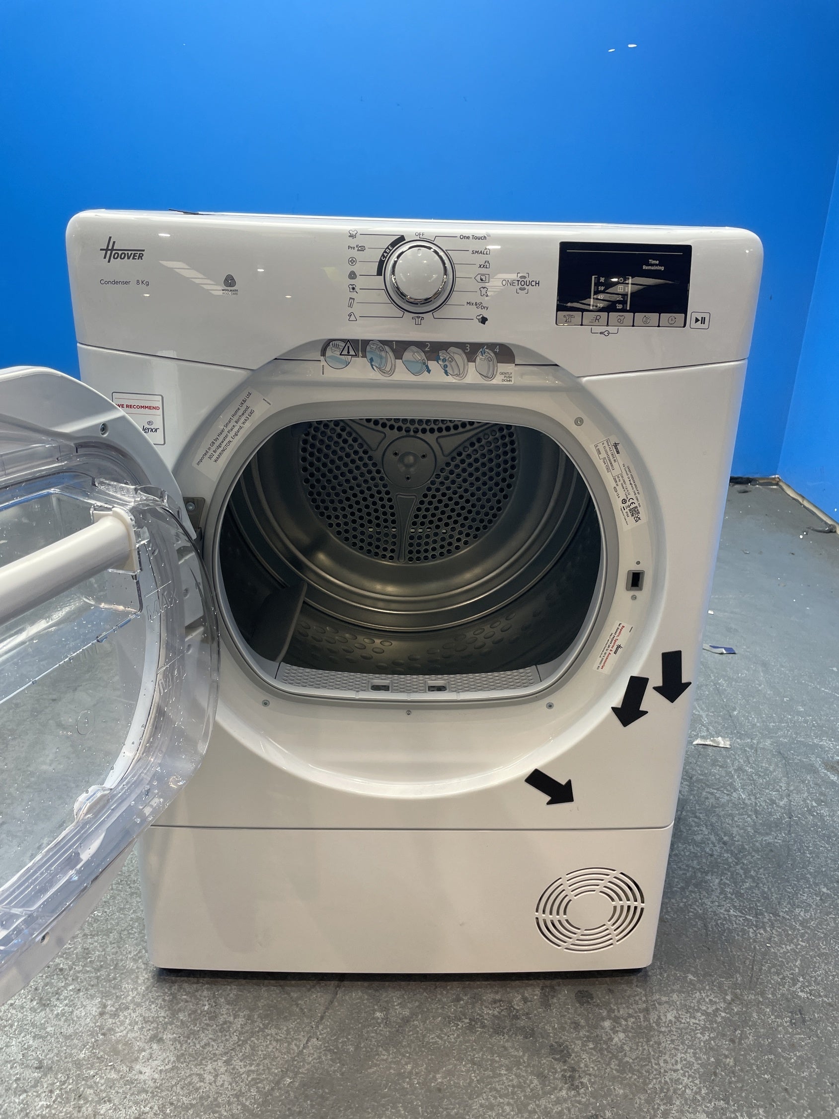#GRC-159-010 - Hoover HLEC8DE 8kg Condenser Tumble Dryer