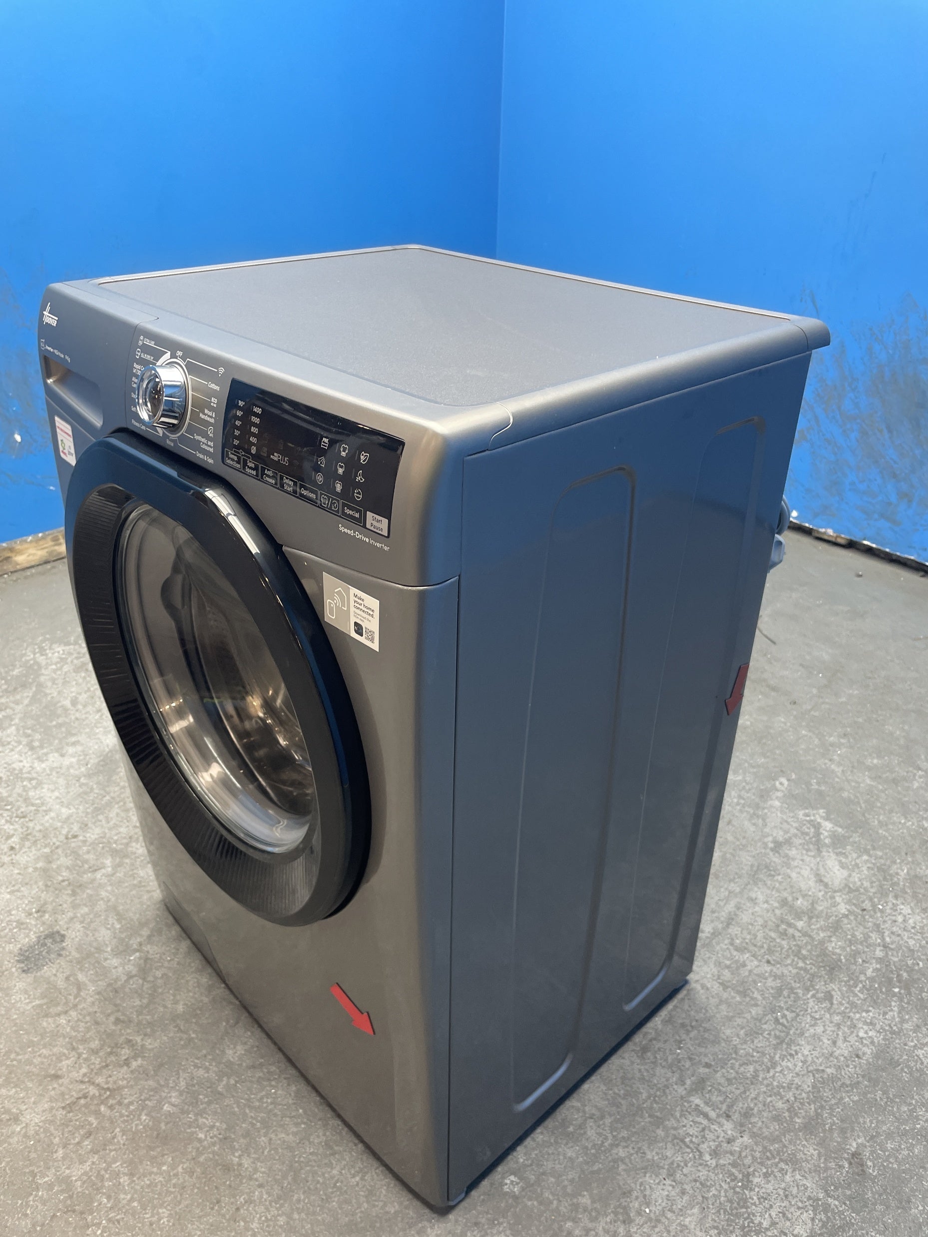 #GRC-163-088 - Hoover H3WPS496TAMBR680 9kg 1400 Spin Washing Machine