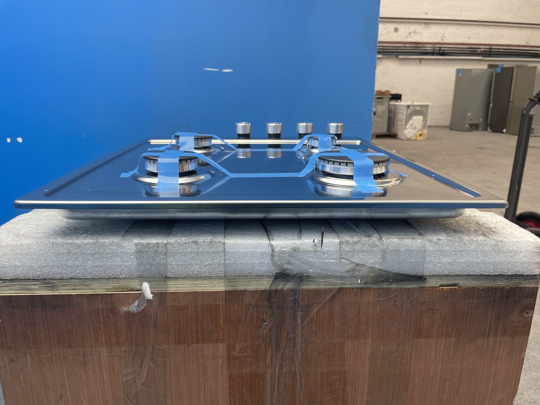 #GRC-159-051 - Hoover HHW6LK3X 60cm 4-Burner Stainless Steel Gas Hob
