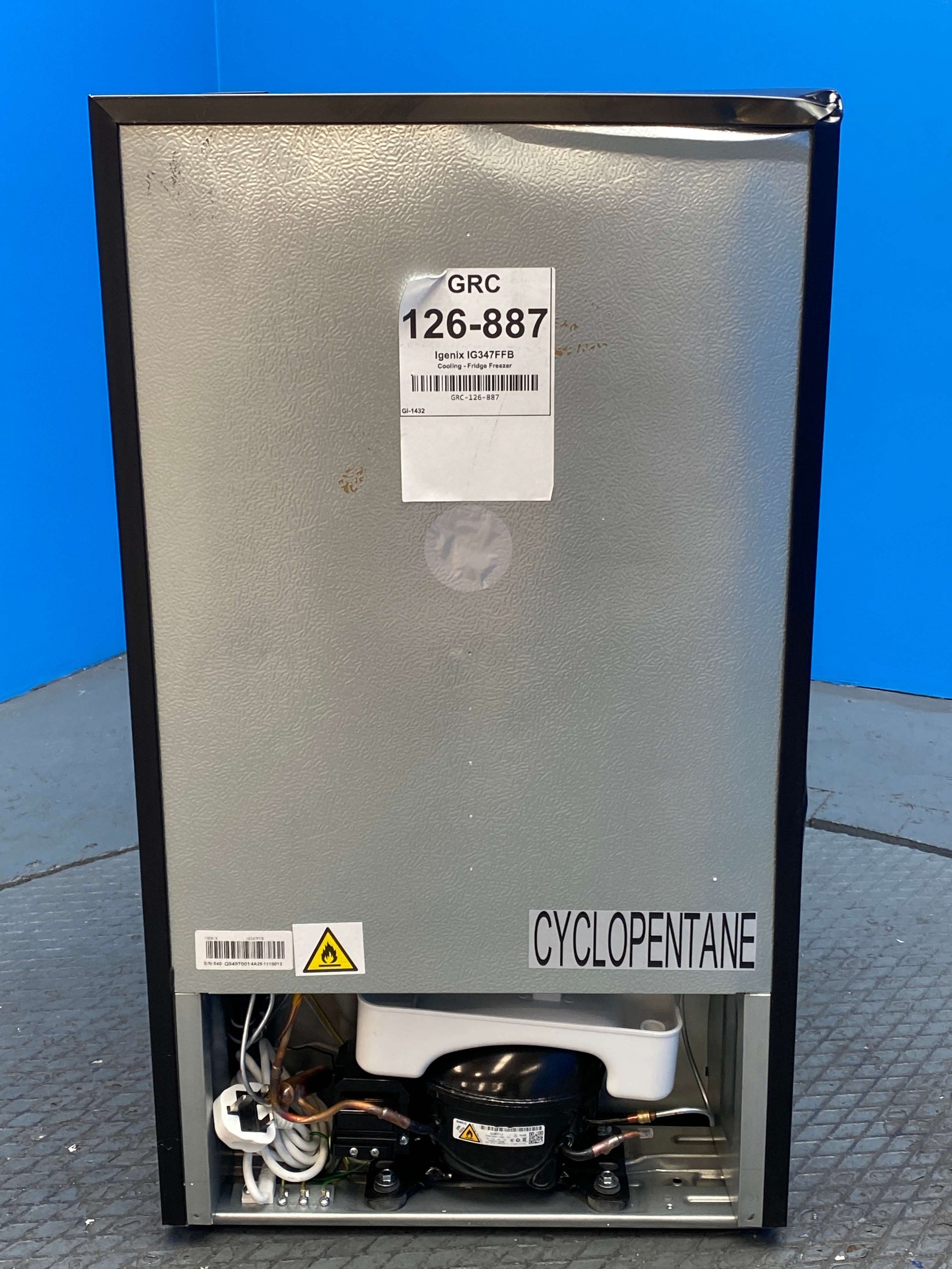 Igenix IG347FFB 96 Litre Under Counter Fridge Freezer