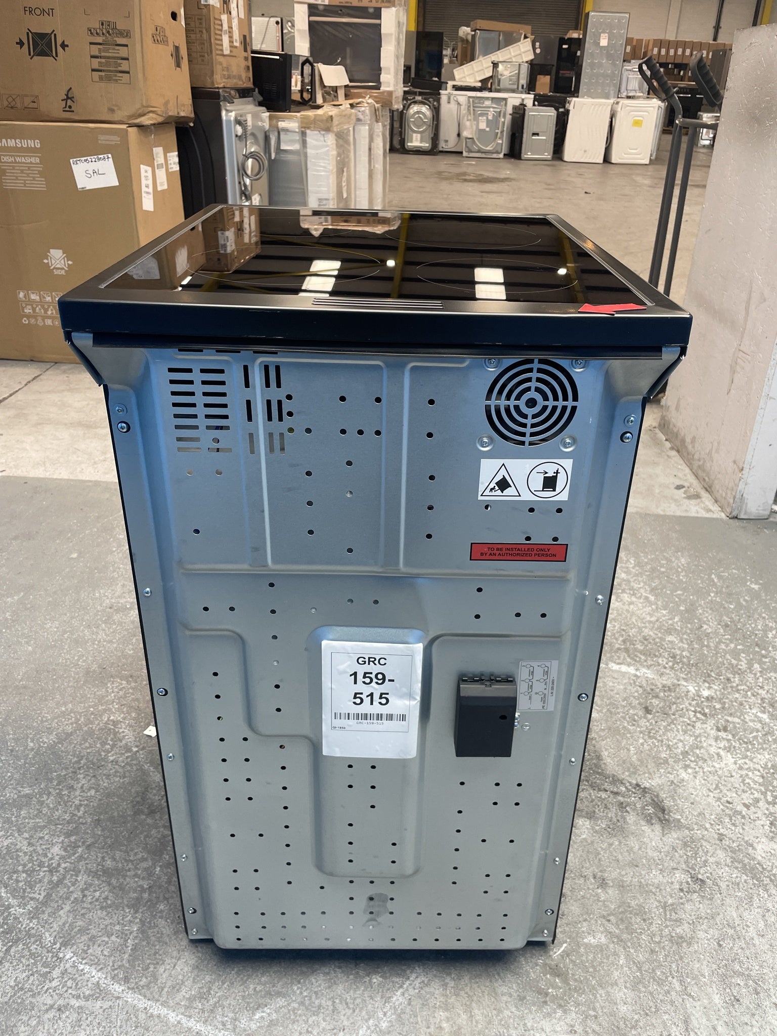 #GRC-159-515 - Hisense HDCEC5C10B Hi6 Max 50cm Double Oven Ceramic Cooker