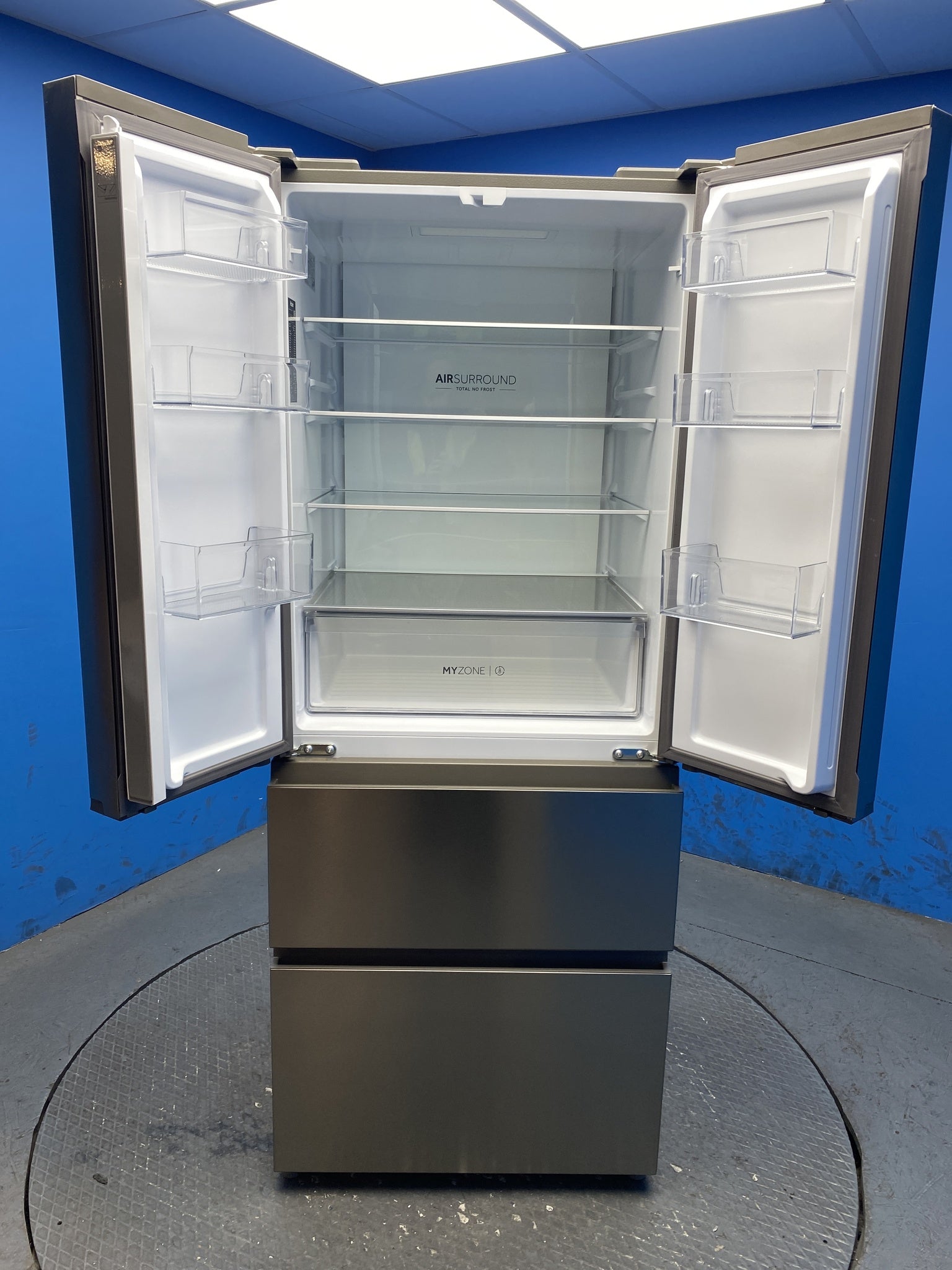 Haier HFR3718ENMM FD 70 Series 3 French Door Total No Frost Fridge Freezer