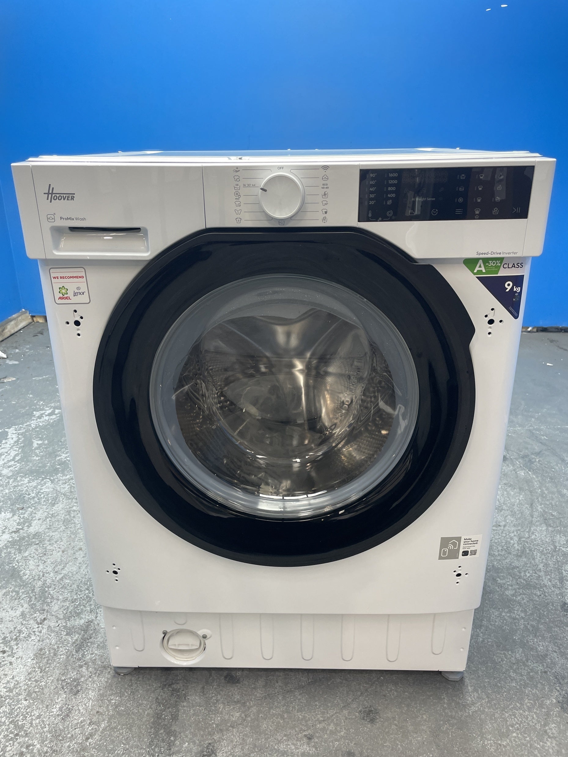 #GRC-159-532 - Hoover BH4S69M6DB9J-80 Built-In 9kg 1600 Spin Washing Machine