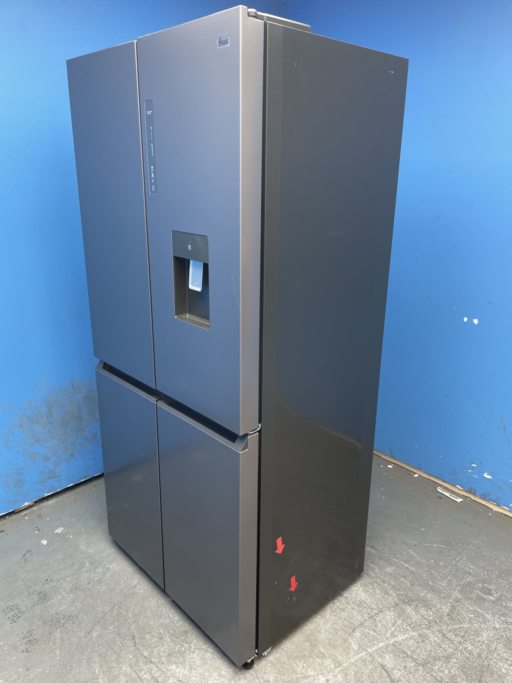 #GRC-158-486 - Hoover H-FRIDGE 700 HHCR3818EWPL 463 Litre American Style Fridge Freezer