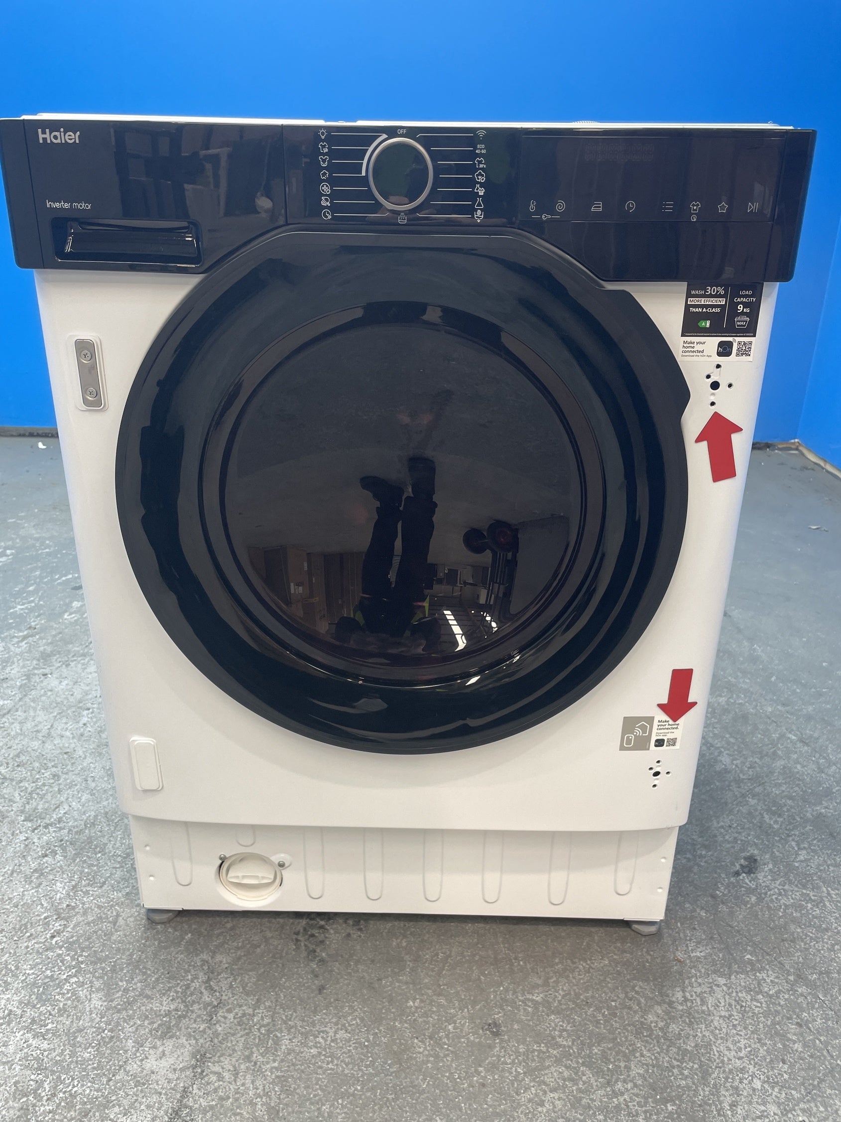 #GRC-157-270 - Haier BHA6S69M6DB9J80 Series 6 Integrated 9kg 1600rpm Washing Machine