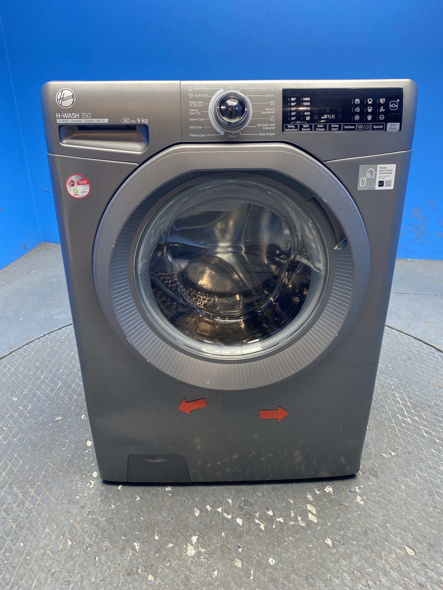 Hoover H3WPS496TMRR6 9kg 1400 Spin Washing Machine