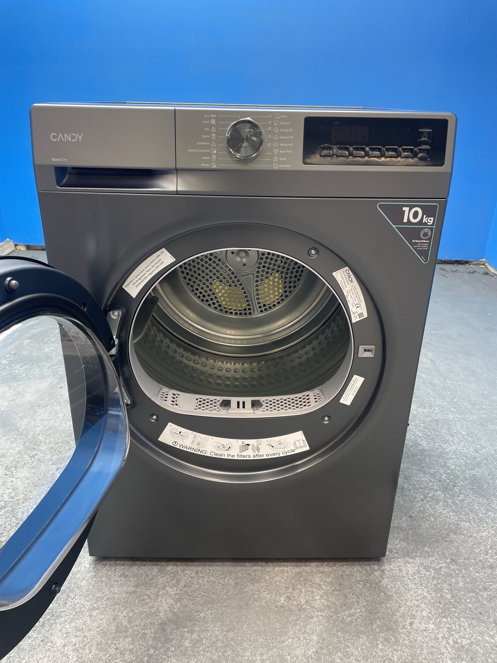 #GRC-158-385 - Candy Quick Pro GD 10N1BR-80 10kg Heat Pump Tumble Dryer