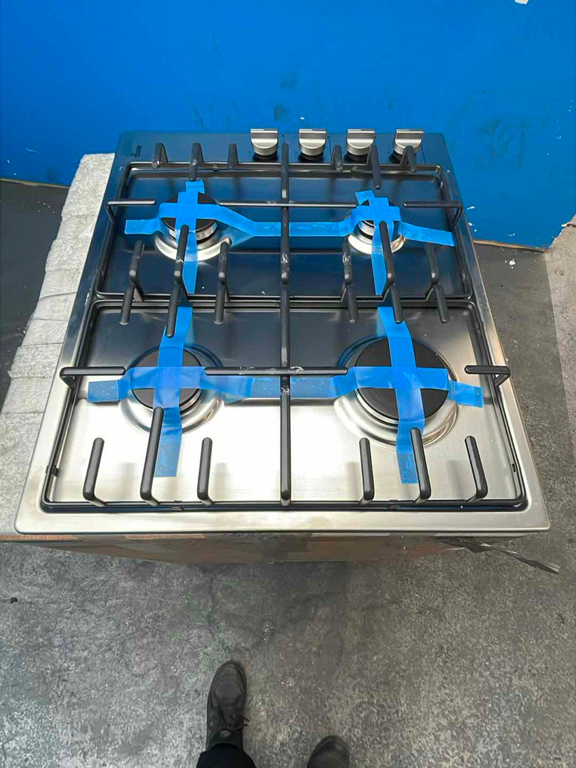 #GRC-160-493 - Hoover HHW6LK3X 60cm 4-Burner Stainless Steel Gas Hob