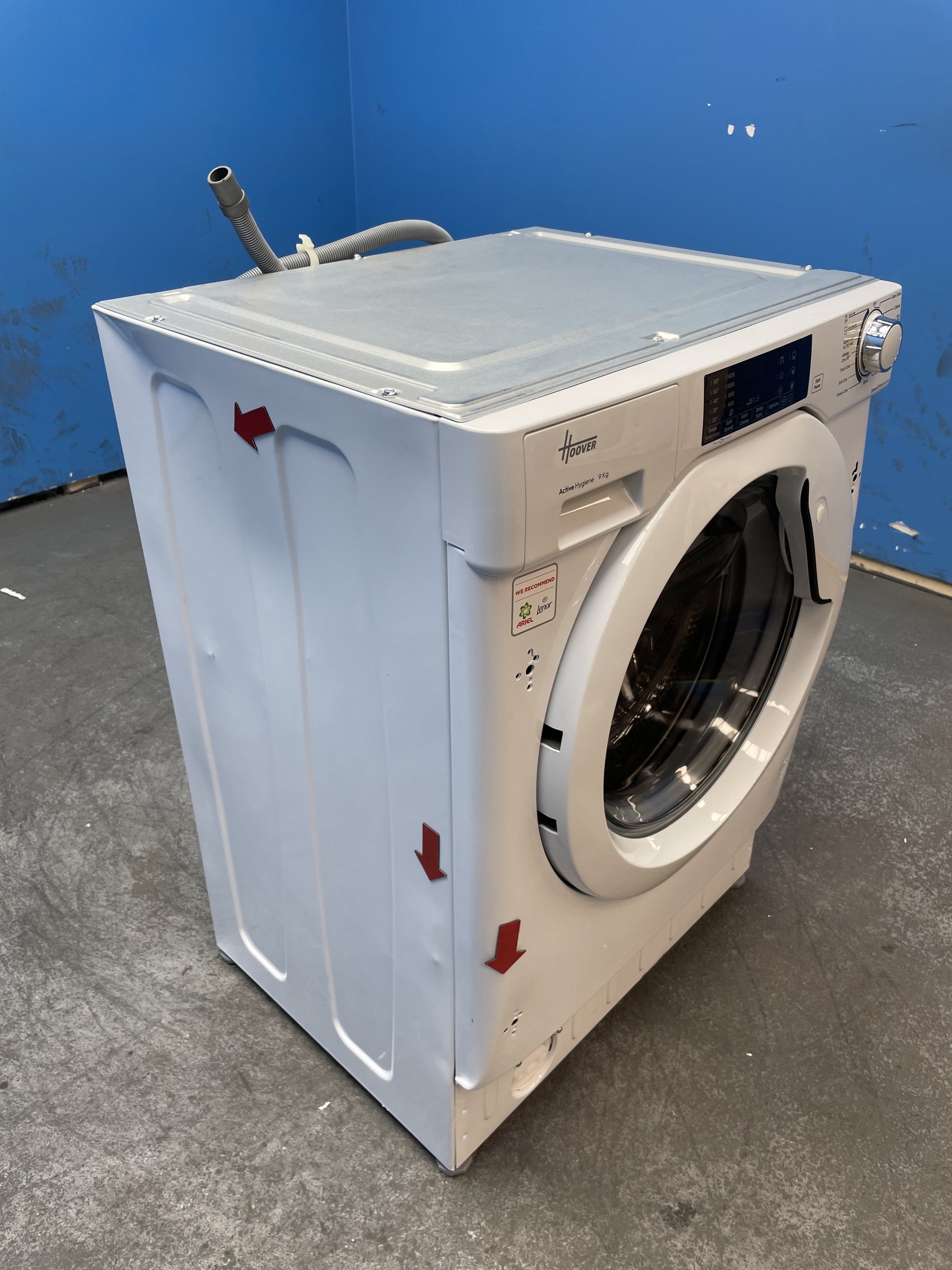 #GRC-163-430 - Hoover H-WASH 300 9kg 1400rpm Integrated Washing Machine – Inverter Motor, KG Mode, White