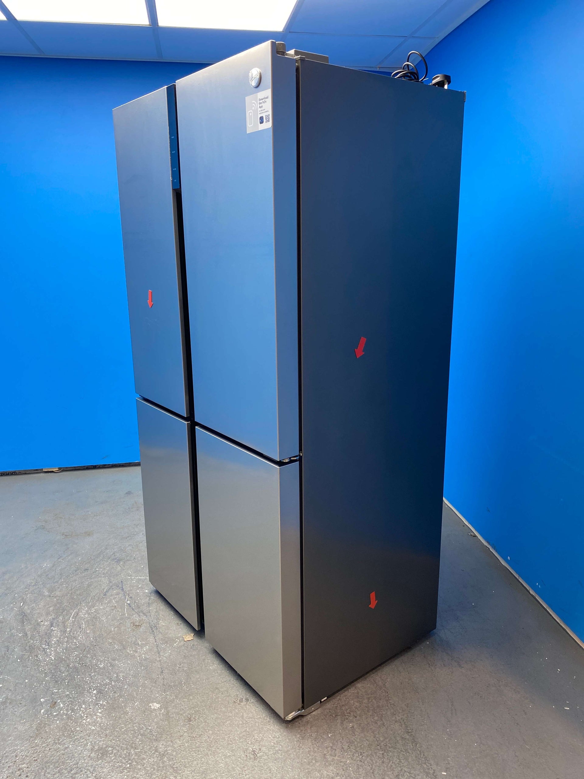Hoover HSC918ENXK 567L No Frost American Style Fridge Freezer