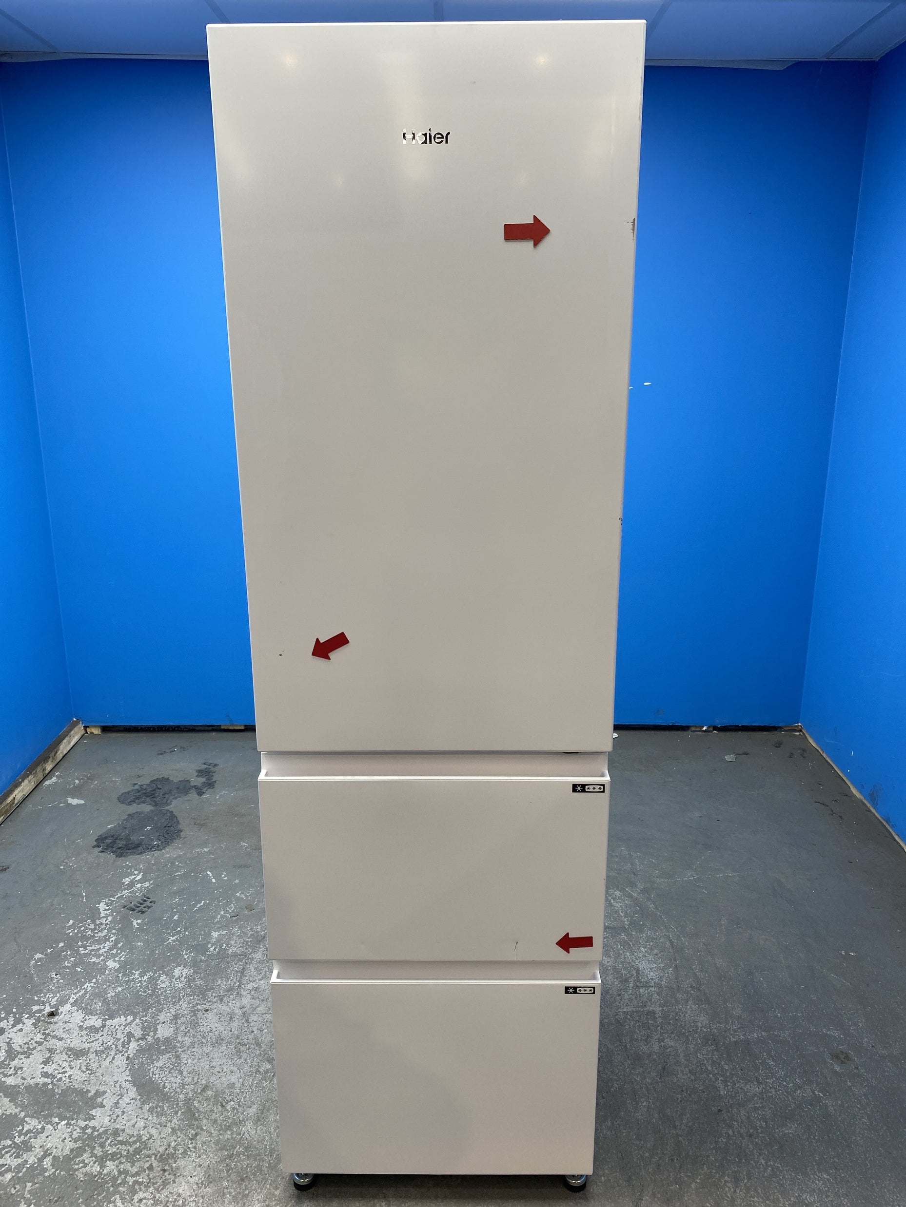 #GRC-153-866 - Haier 3D 55 Series 3 HTR3518ENMWK 60/40 Fridge Freezer