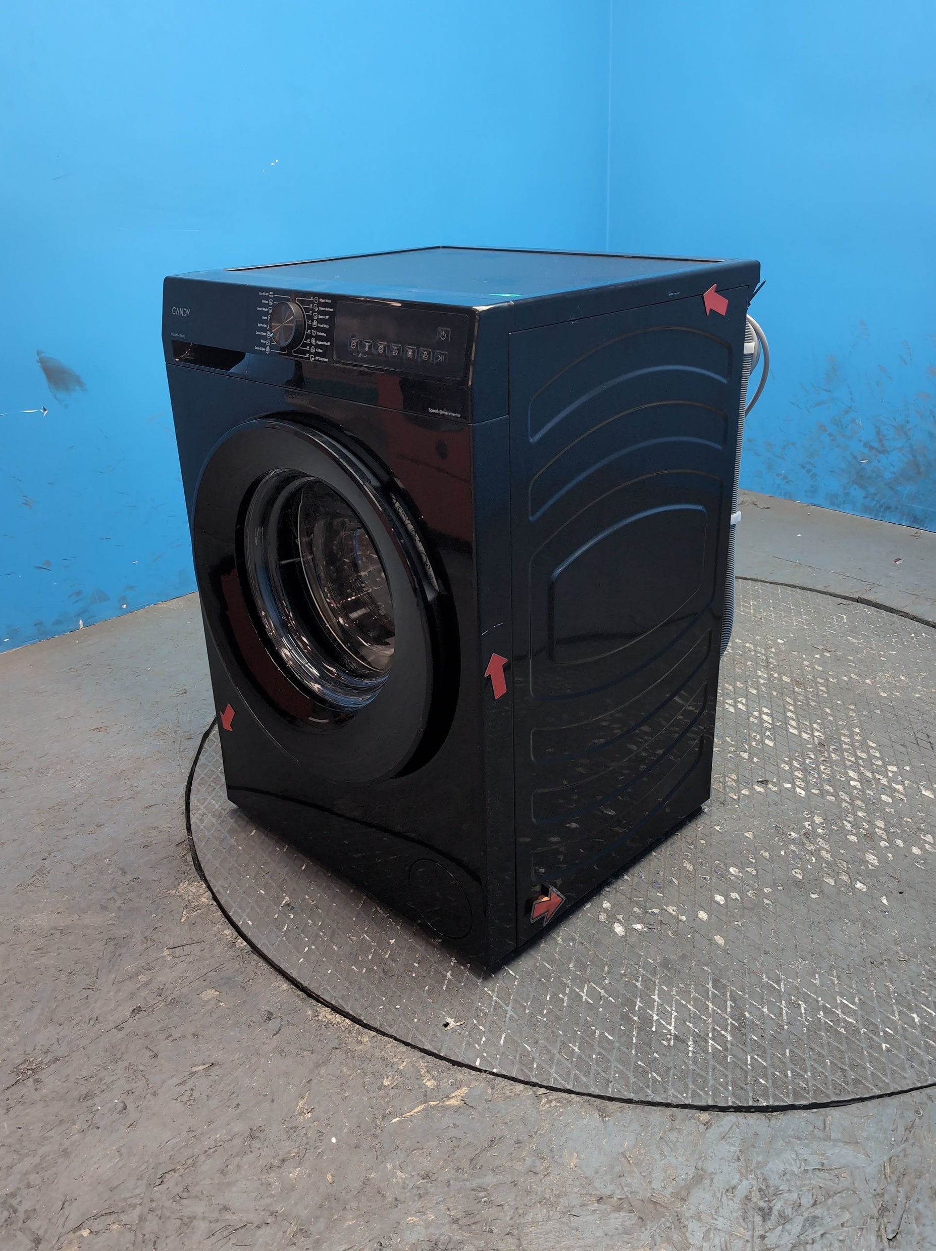 #GRC-164-422 - Candy Quick Pro 10kg 1400rpm Washing Machine – Inverter Motor, 8 Quick Cycles, Black