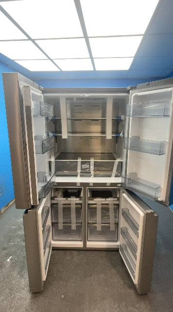 #GRC-163-586 - Hisense American Style Fridge Freezer – 609L, Stainless Steel, Total No Frost