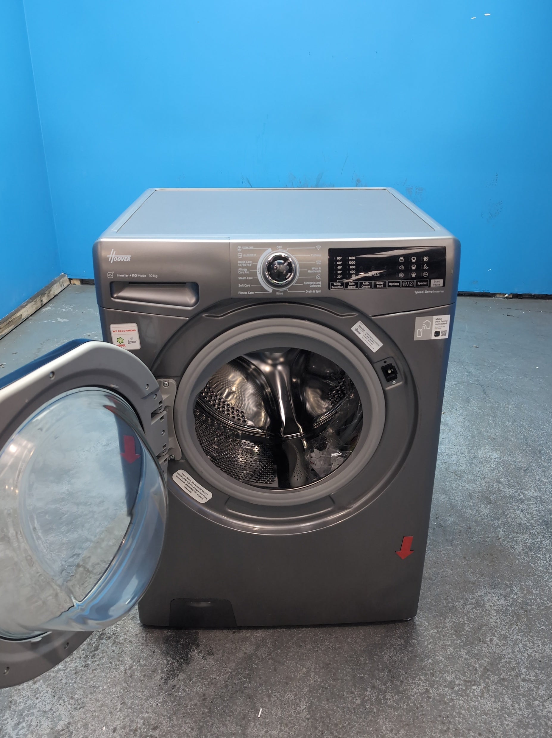 #GRC-163-718 - Hoover H-WASH 350 10kg 1400rpm Washing Machine – Eco-Power Inverter Motor