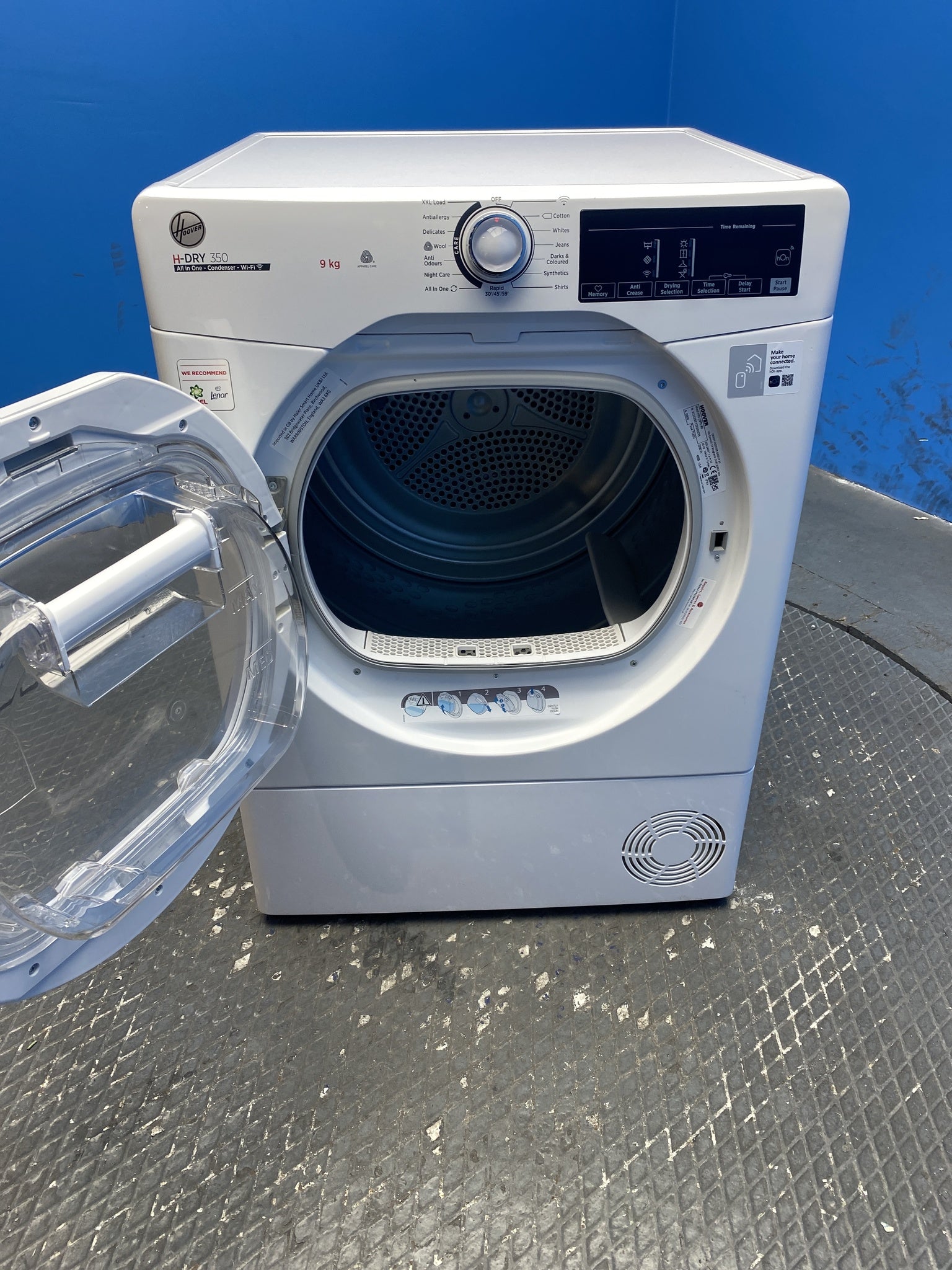 Hoover HREC9TE 9kg Condenser Tumble Dryer with Wi-Fi