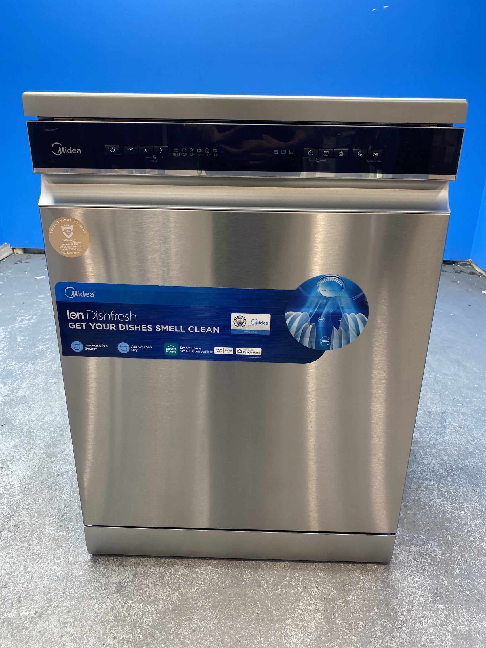#GRC-158-785 - Midea MDWEF1433D 14 Place Full Size Dishwasher in Silver