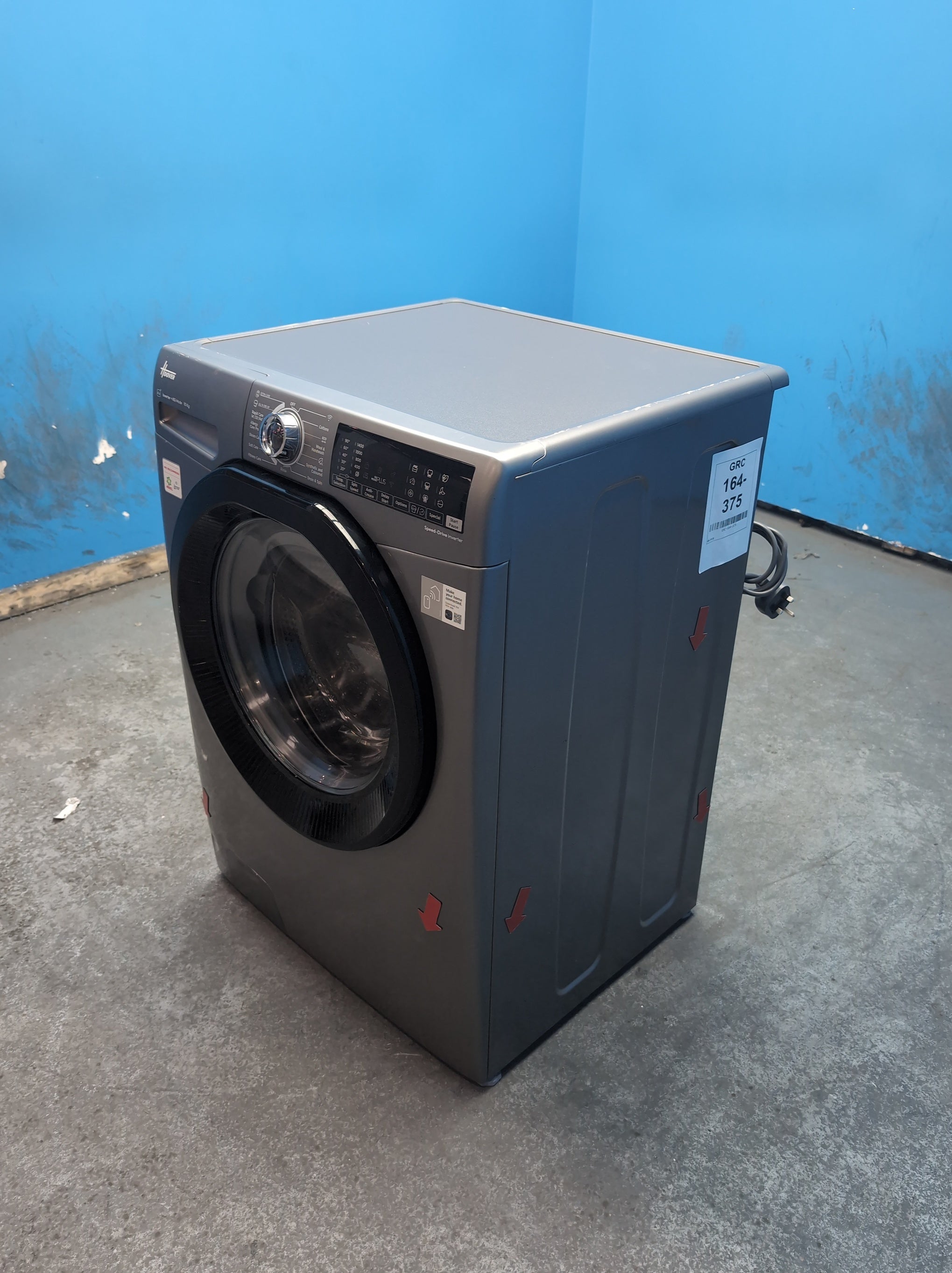 #GRC-164-375 - Hoover H-WASH 350 10kg 1400rpm Washing Machine – Eco-Power Inverter Motor