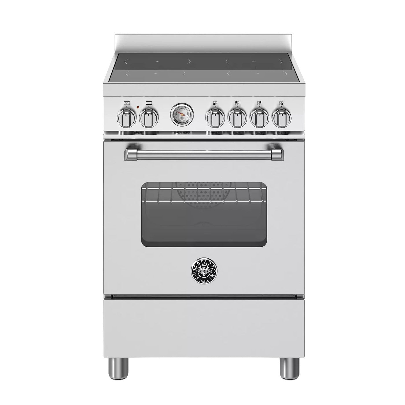Bertazzoni Master Series 60cm Electric Range Cooker – 69L Capacity, 4 Zone Induction Hob, Stainless Steel – Renew 2 U