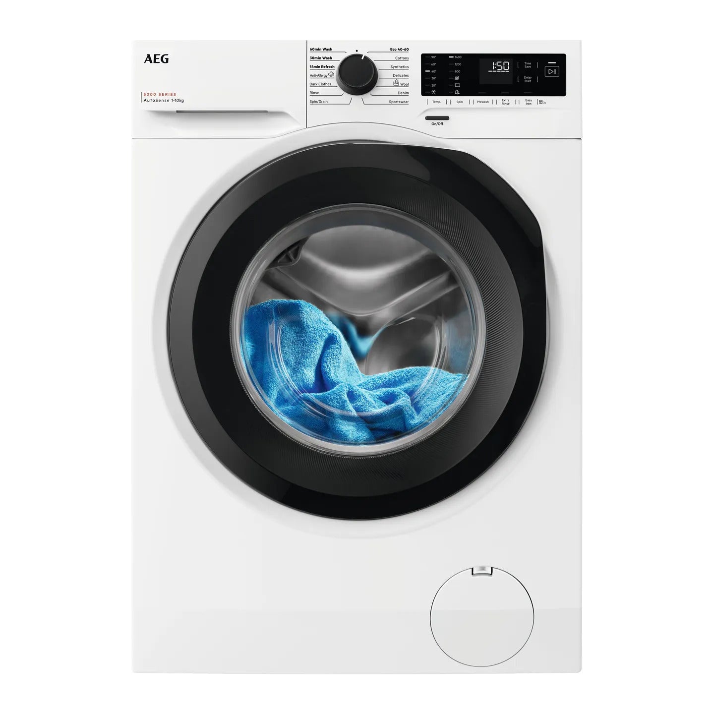 AEG 5000 Series 10kg 1400rpm Washing Machine – AutoSense, Anti-Allergy Vapour – Renew 2 U