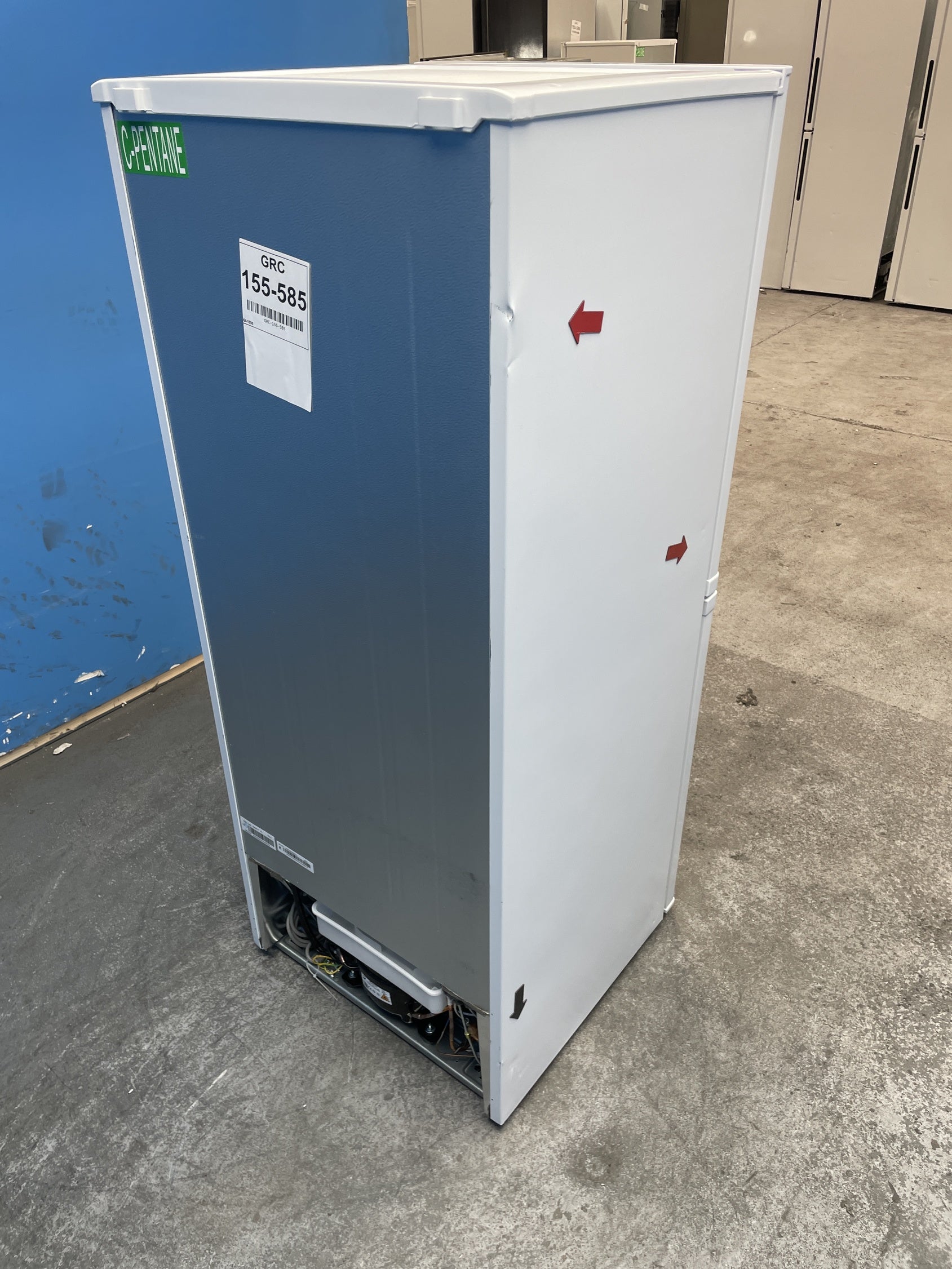 #GRC-155-585 - Candy CCH1S135EWK 55cm 185 Litre Combi Fridge Freezer