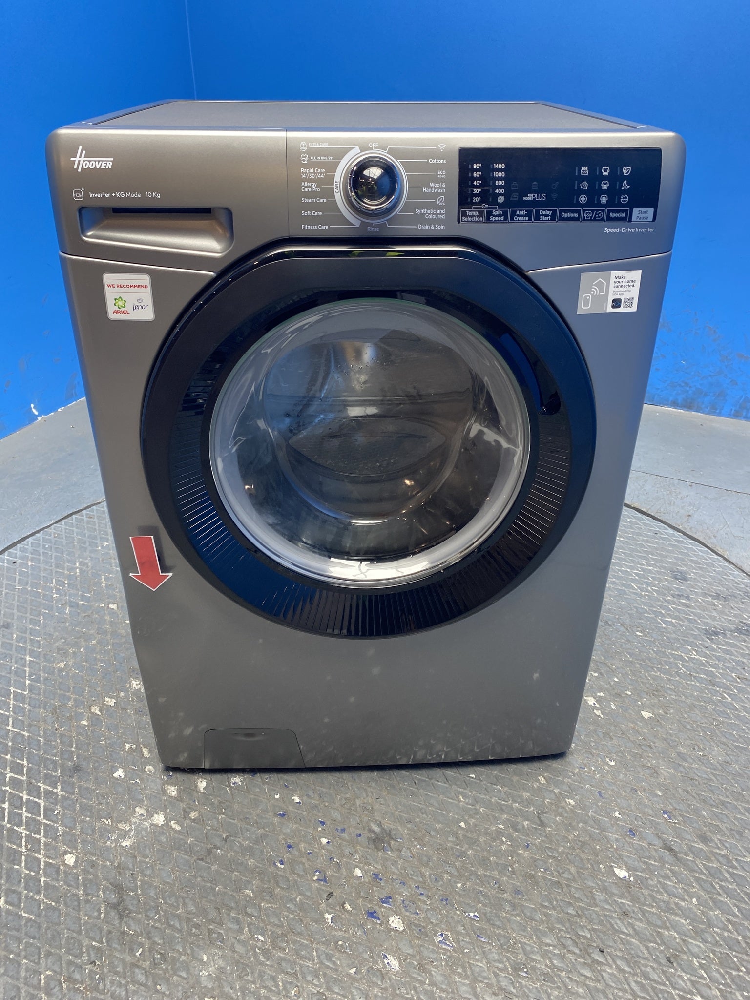 Hoover H3B13WPS4106TAMBR 10kg 1400 Spin Washing Machine