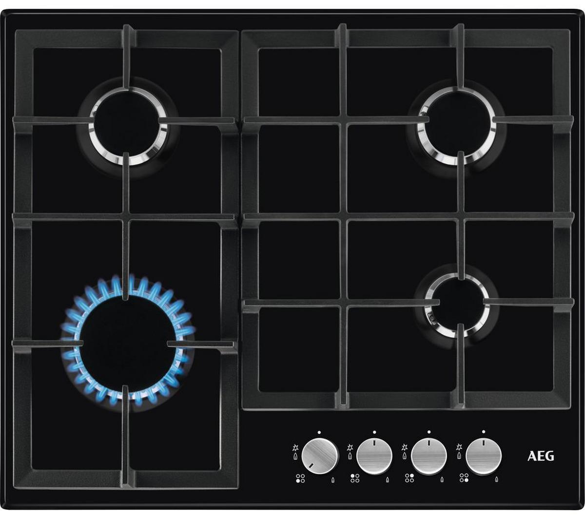 AEG HGX64200SB 60cm 4 Burner Gas Hob Black – Renew 2 U