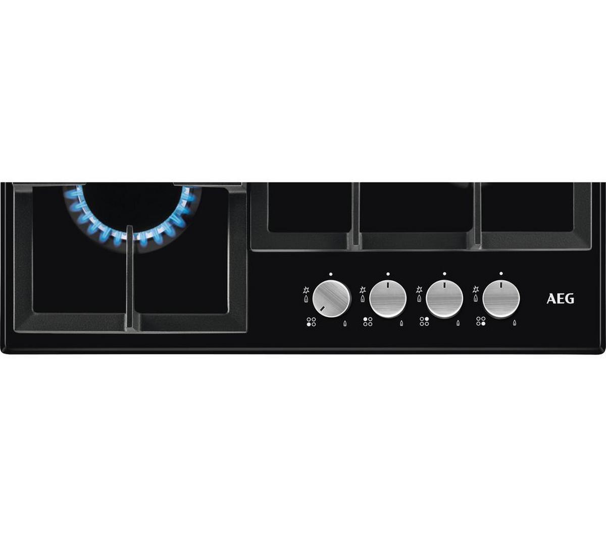 AEG HGX64200SB 60cm 4 Burner Gas Hob Black – Renew 2 U