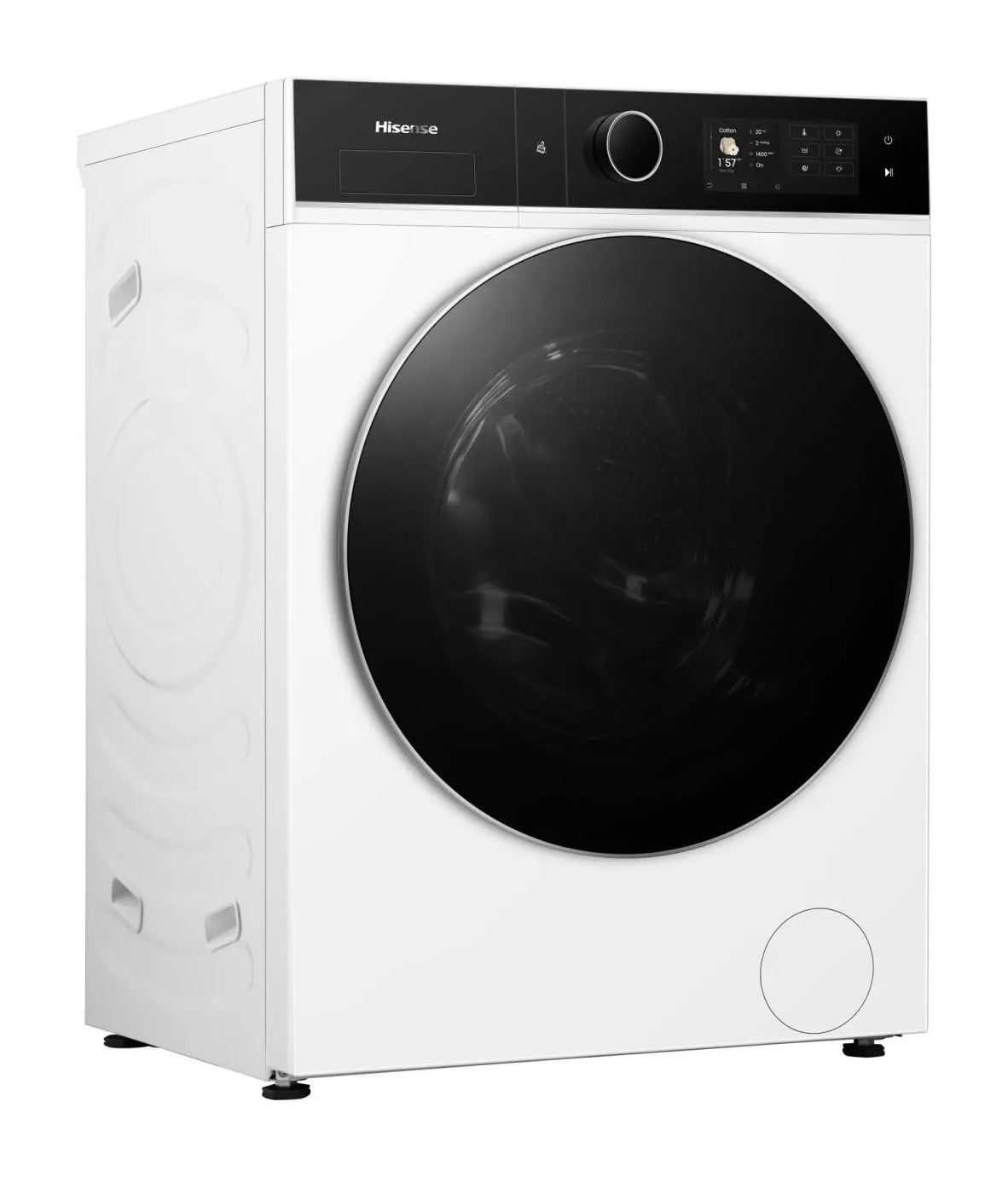 Hisense WD5I1245BWRH 12kg/8kg 1400rpm WiFi Heat Pump Washer Dryer – Renew 2 U