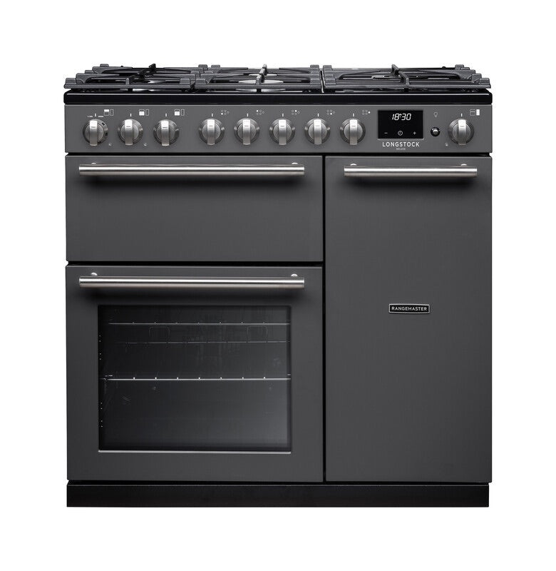 Rangemaster Longstock Deluxe 90cm Dual Fuel Range Cooker Gas Hob – Renew 2 U