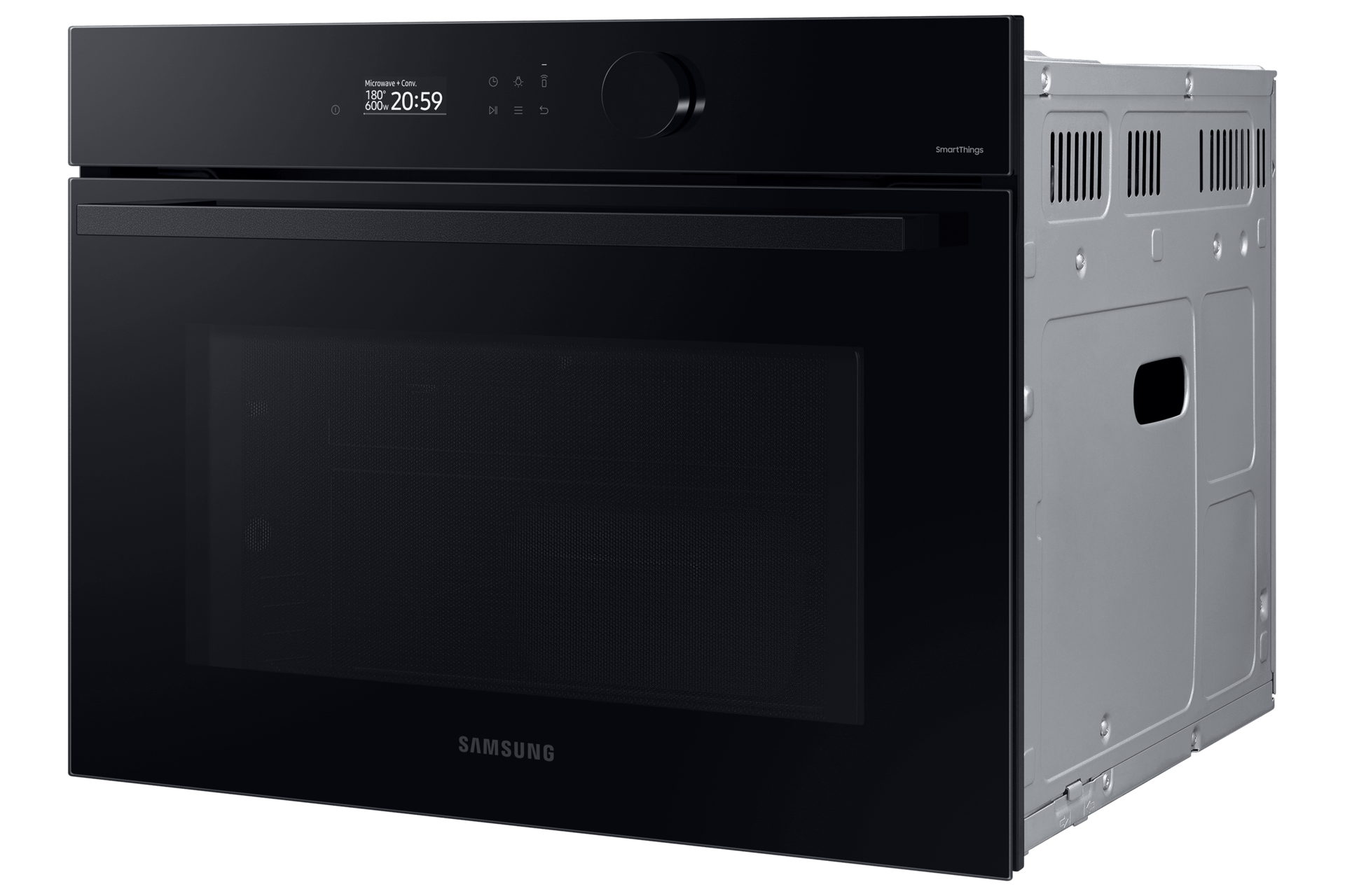 Samsung Series 5 Built-in Compact Combi Microwave Oven – 50L Capacity, Natural Steam & Air Fry, Black Glass – Renew 2 U