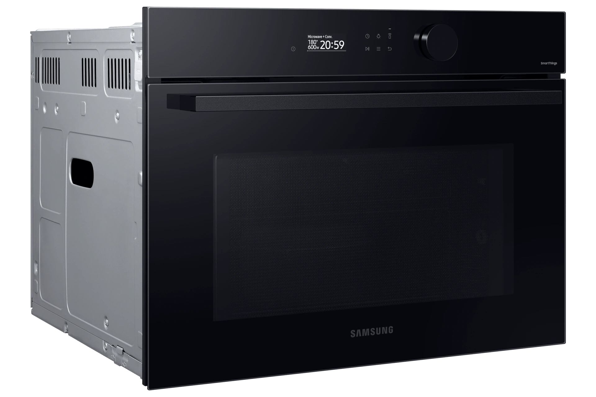 Samsung Series 5 Built-in Compact Combi Microwave Oven – 50L Capacity, Natural Steam & Air Fry, Black Glass – Renew 2 U
