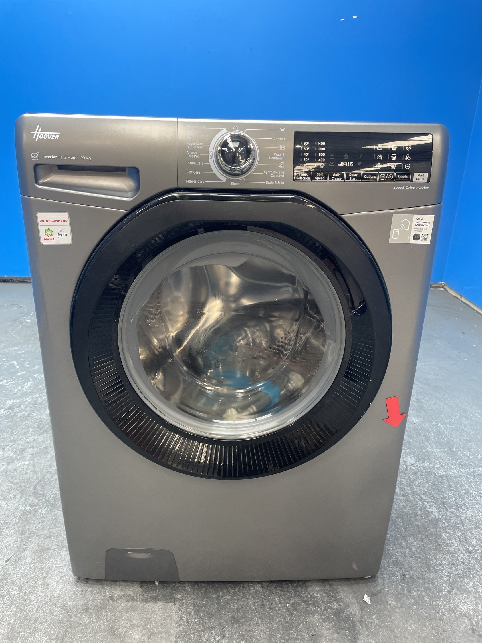 #GRC-158-536 - Hoover H3B13WPS4106TAMBR 10kg 1400 Spin Washing Machine