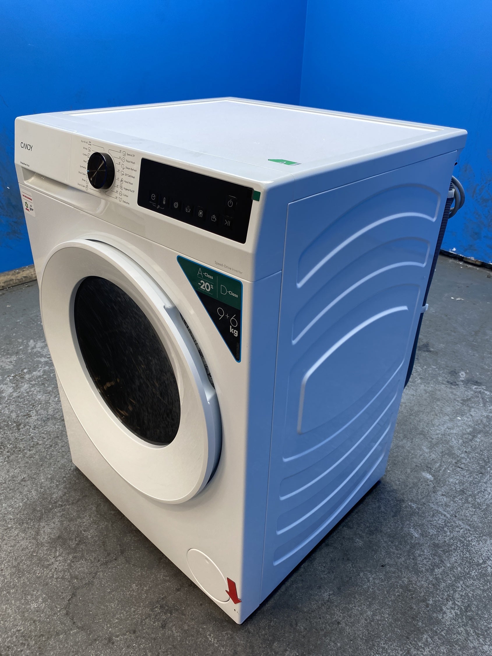 #GRC-160-063 - Candy Quick Pro GWD 4968-80 9kg/6kg 1400 Spin Washer Dryer