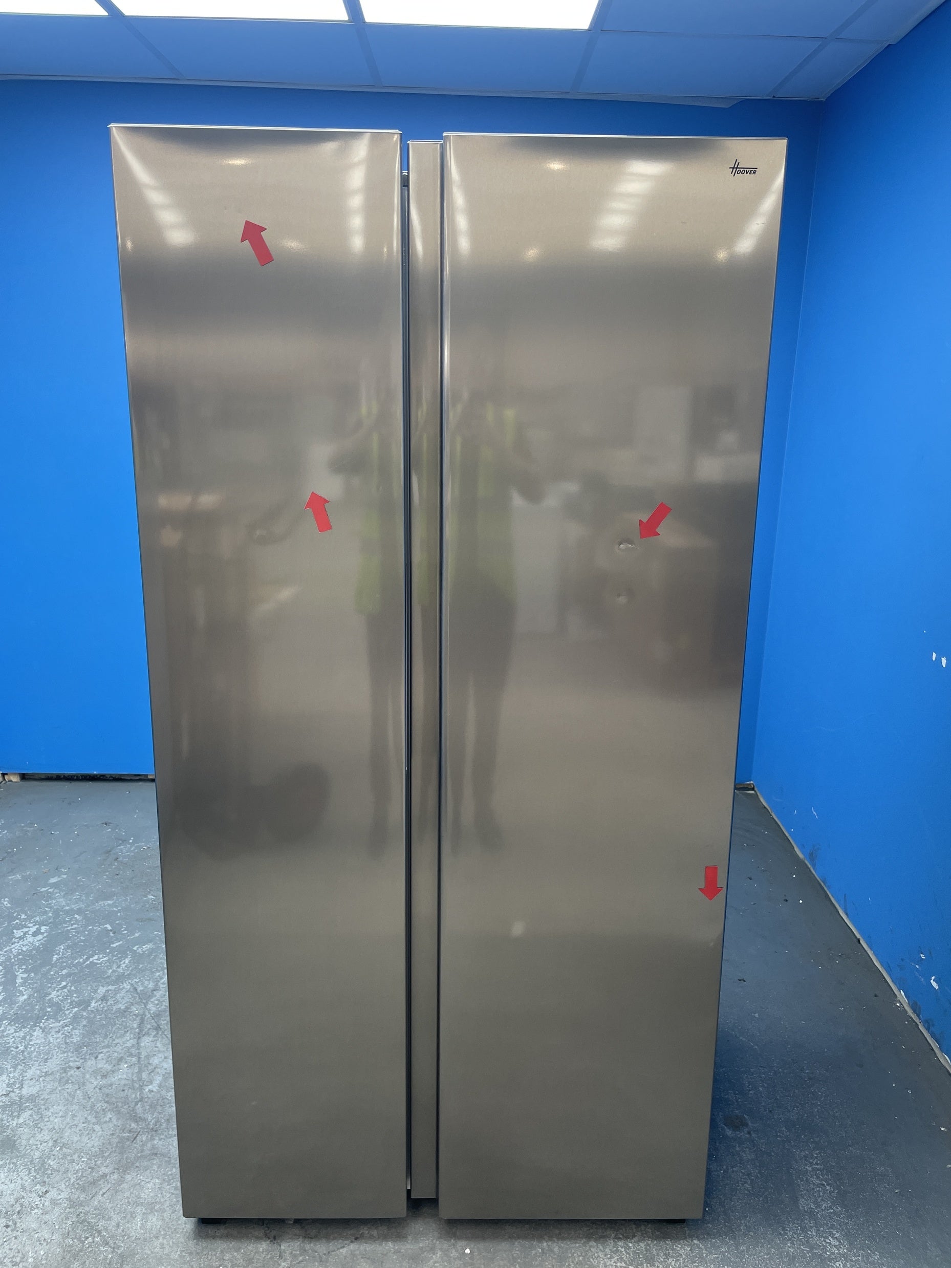 #GRC-159-218 - Hoover H-FRIDGE 700 MAXI HONSQ2T918EXK American Fridge Freezer