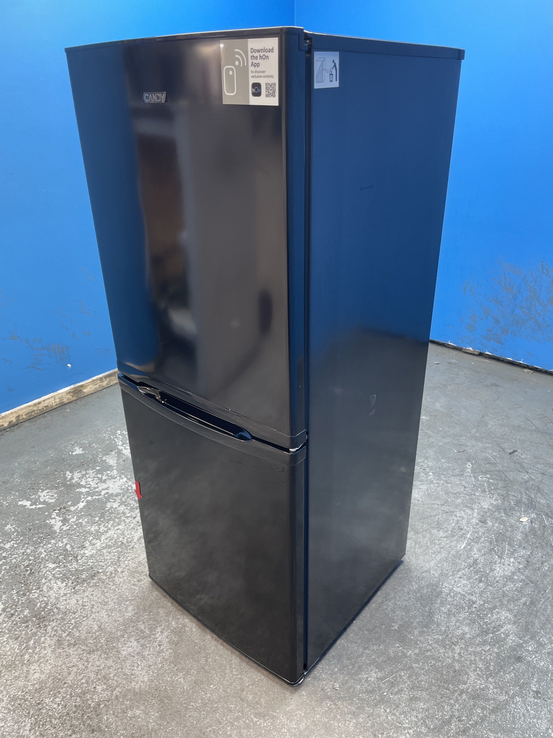 #GRC-155-578 - Candy CCH1S513EBK 185 Litre Combi Fridge Freezer