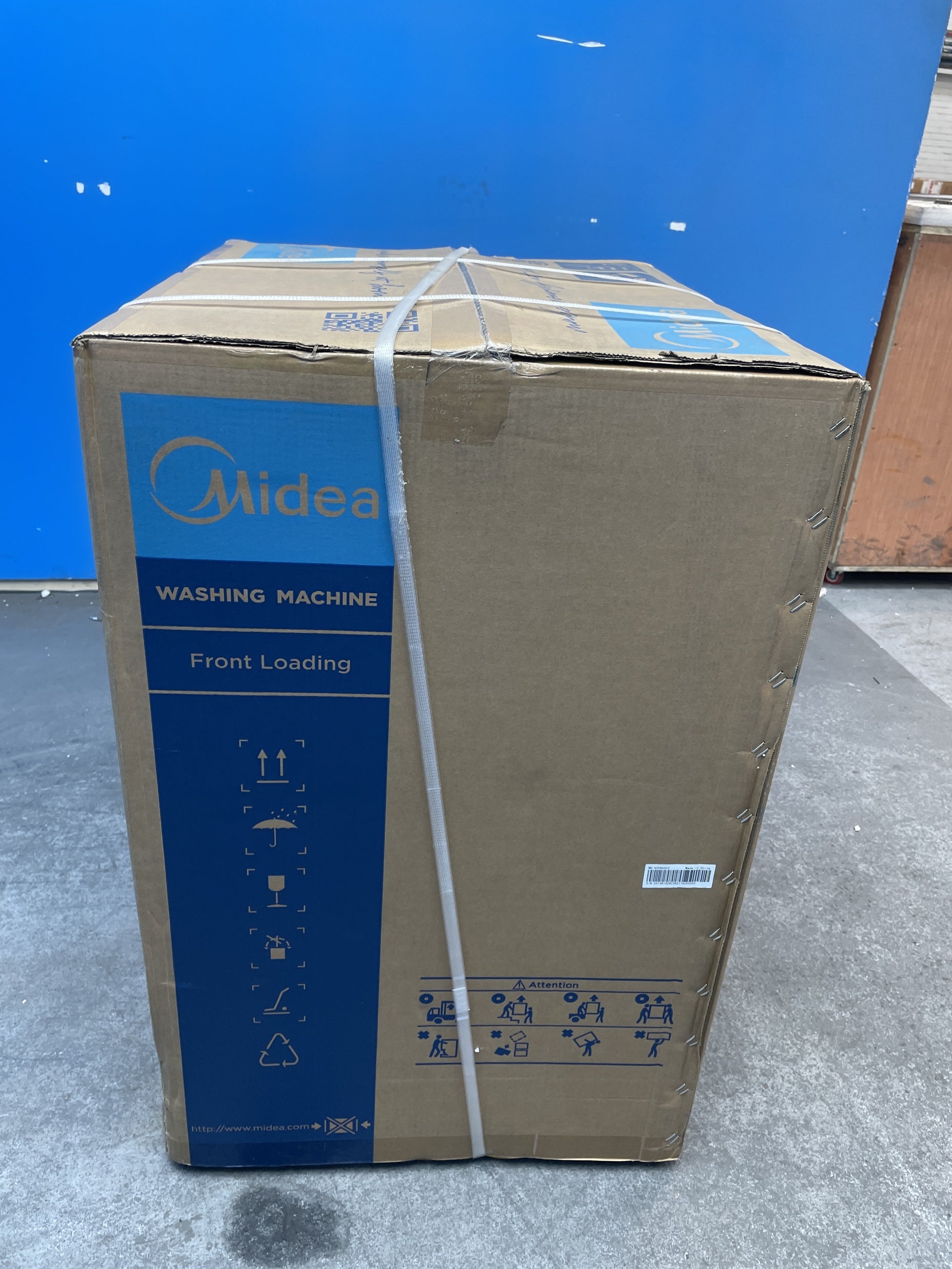#GRC-158-886 - Midea MF10EW80BB 8kg 1400rpm Washing Machine with Steam Care