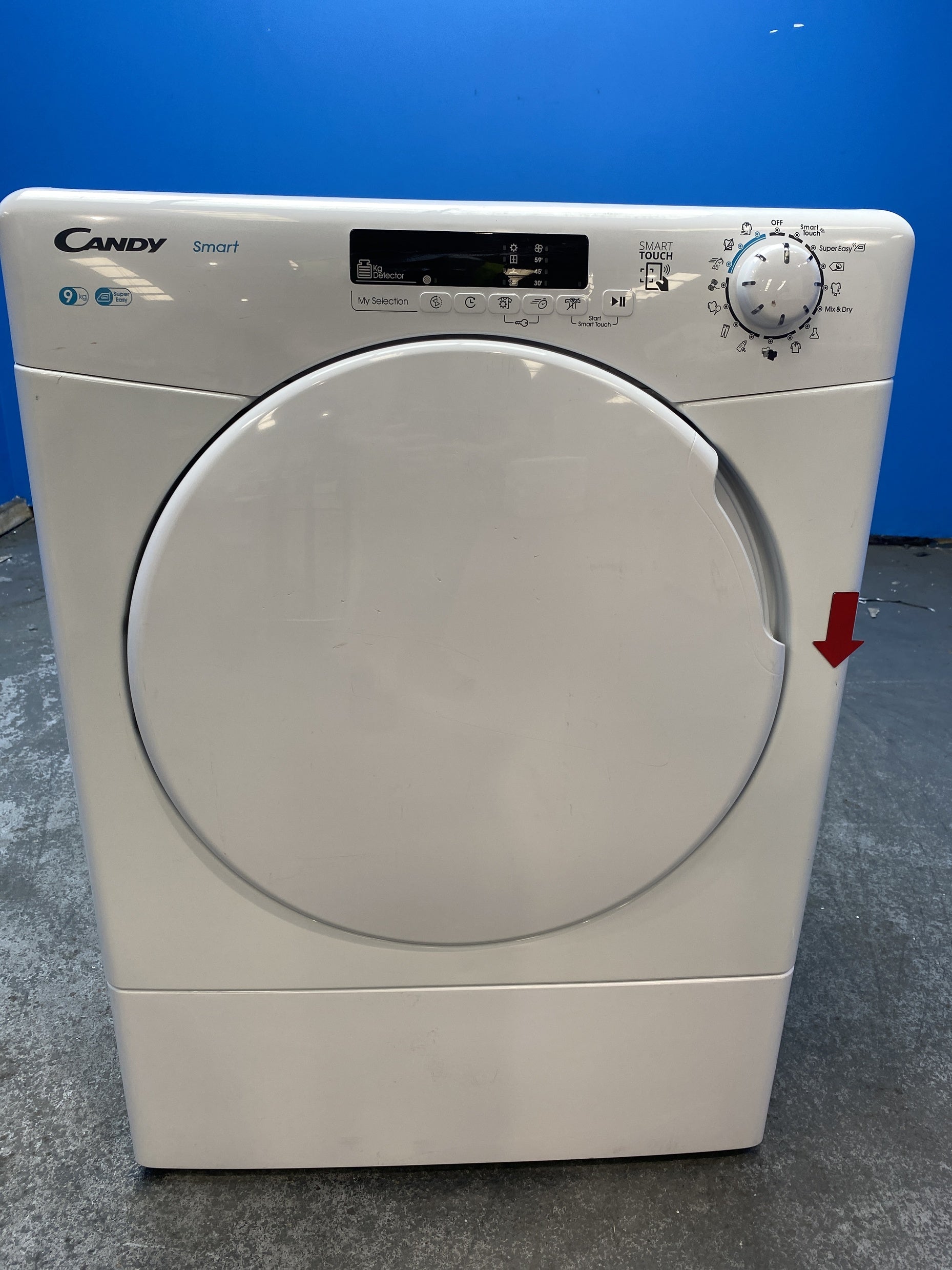 #GRC-159-250 - Candy CSE V9DF-80 9kg Vented Smart Tumble Dryer