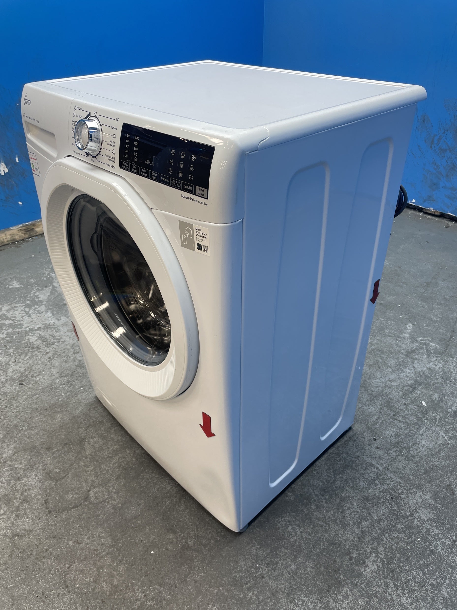 #GRC-159-999 - Hoover H-WASH 350 H3WPS696TAM6-80 9kg 1600rpm Washing Machine