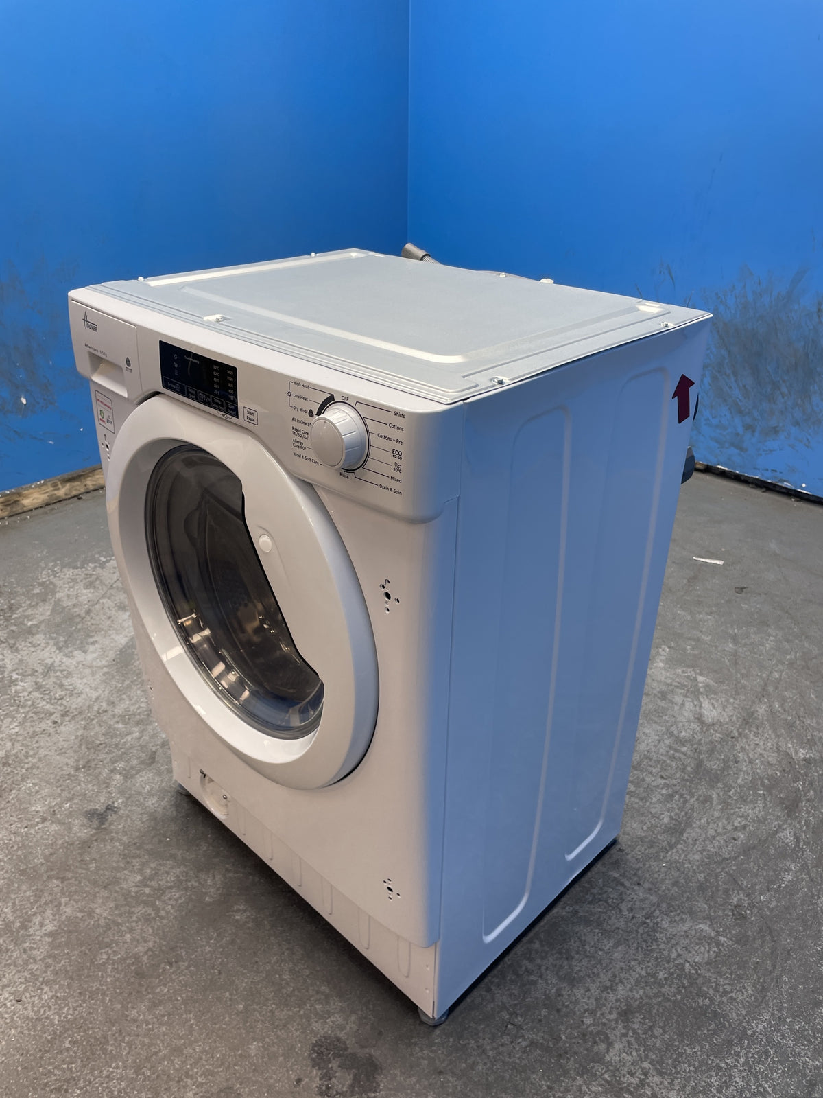 #GRC-163-472 - Hoover H-WASH & DRY 300 Integrated Washer Dryer – 8kg Wash, 5kg Dry, 1400rpm, White