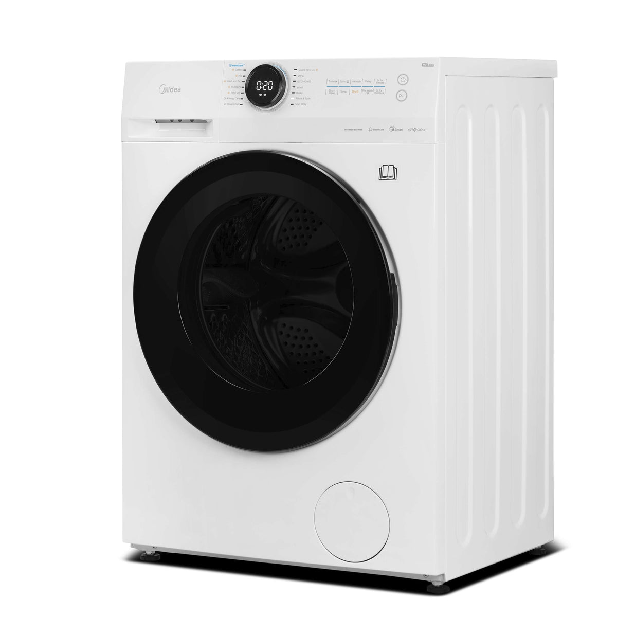Midea MF20ED80WB 8/6kg 1400 Spin Washer Dryer with Steam and Wi-Fi – Renew 2 U