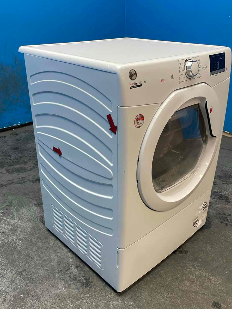 #GRC-161-495 - Hoover HLE H9A2DE-80 H-DRY 300 Lite 9kg Heat Pump Tumble Dryer