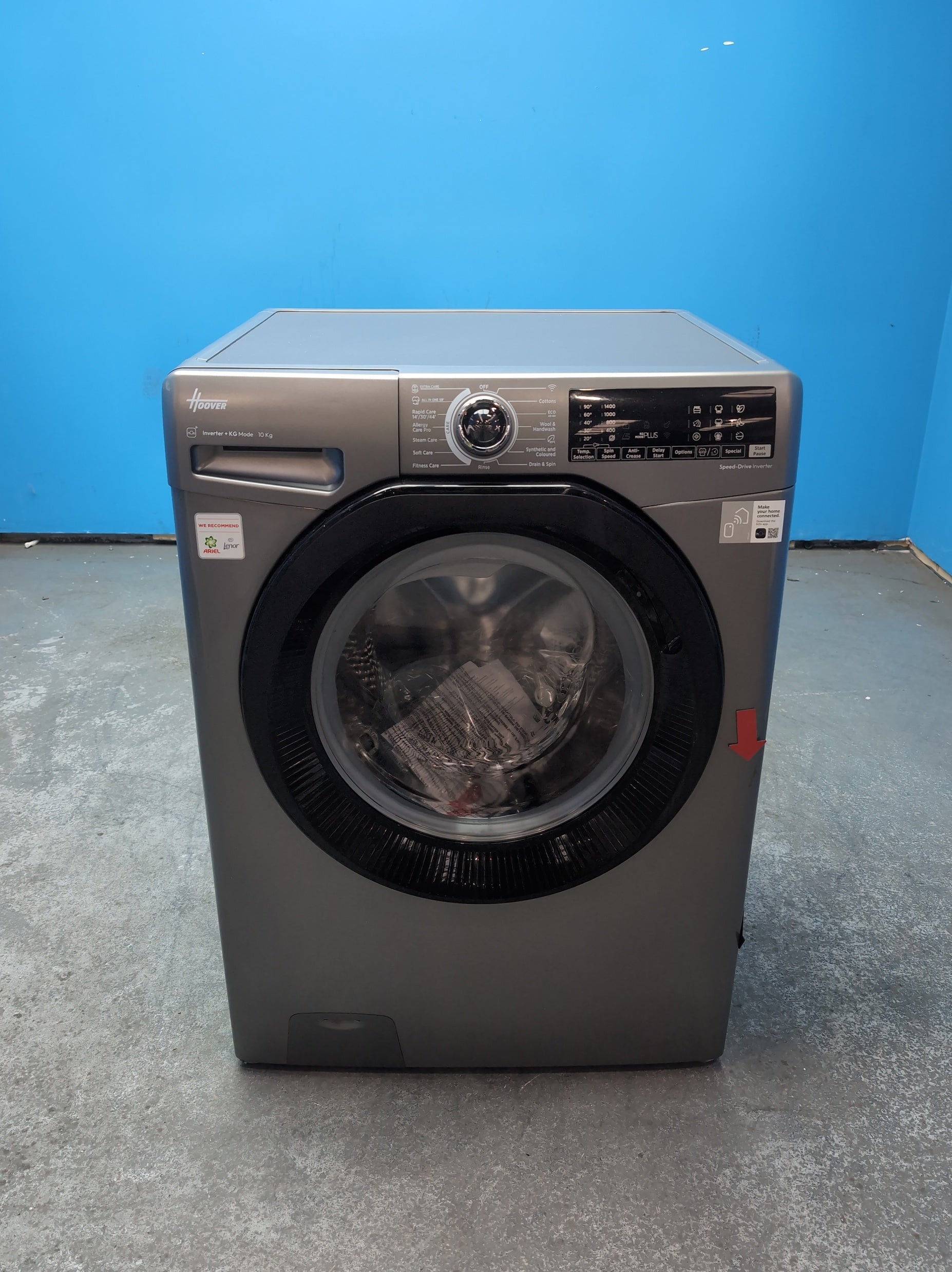 #GRC-163-690 - Hoover H-WASH 350 10kg 1400rpm Washing Machine – Eco-Power Inverter Motor